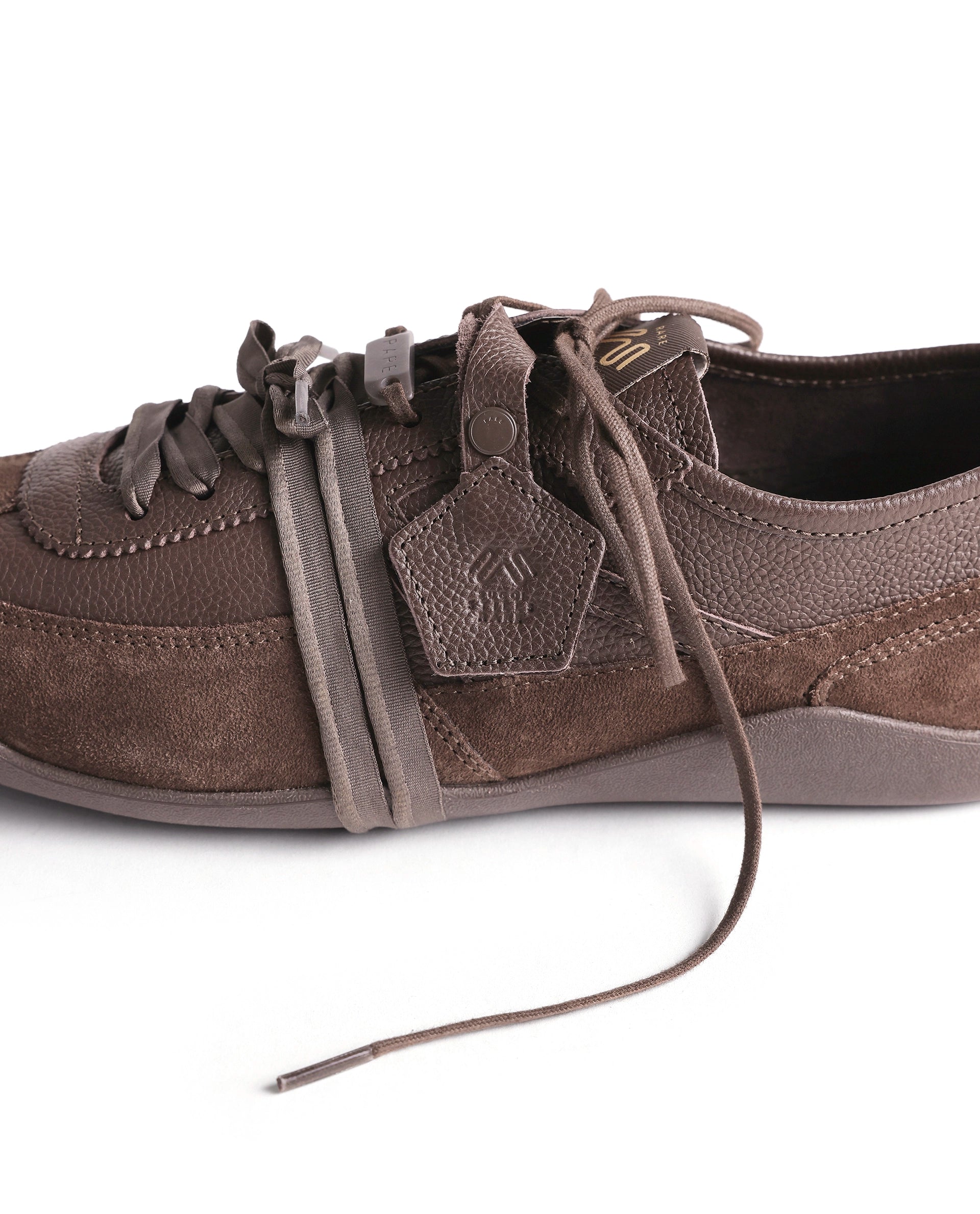 Rarez Men's Sugoi Still Primary Brown Leather Regular Sneaker