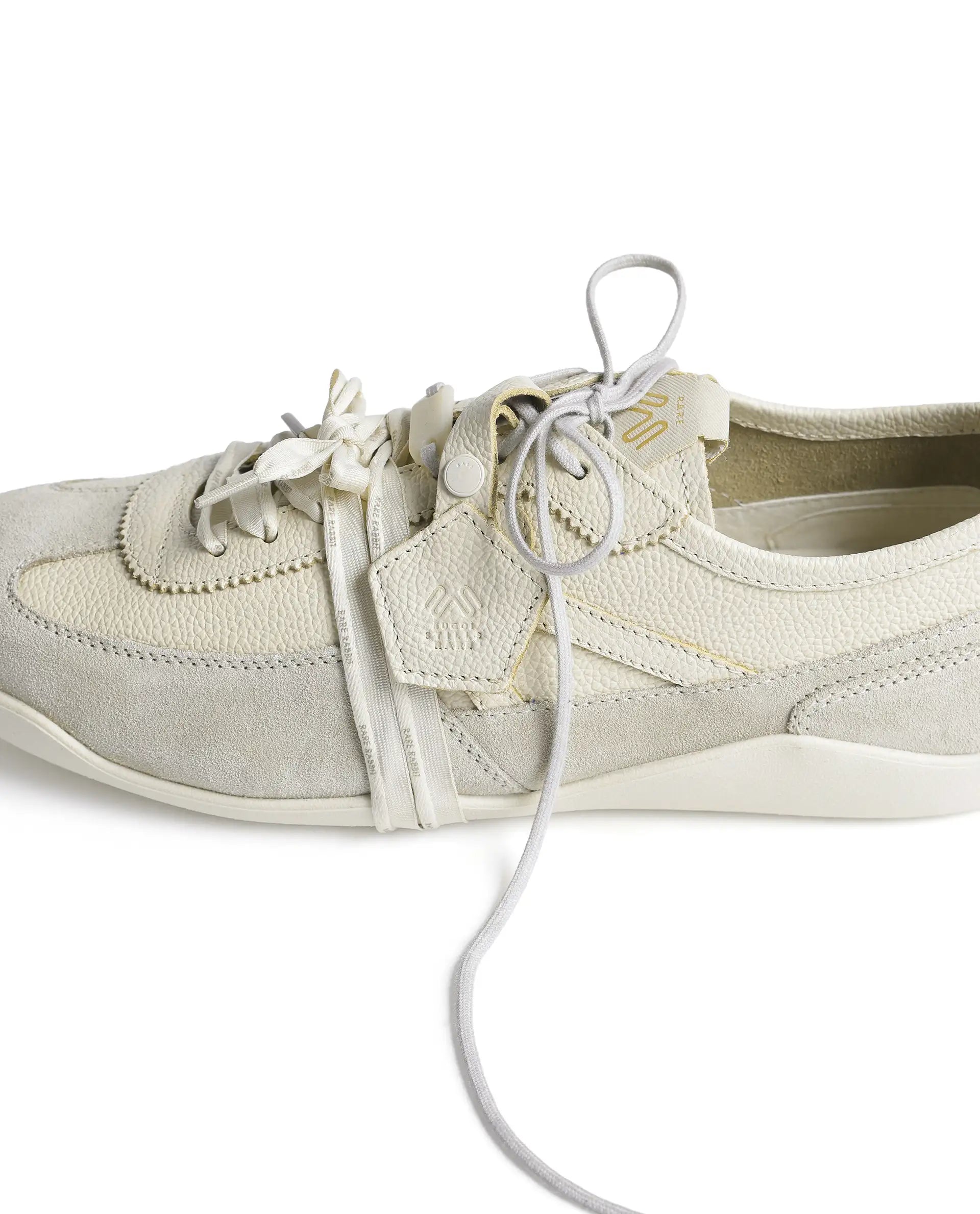 Rarez Men's Sugoi Still Light Butter Ecru Leather Regular Sneaker