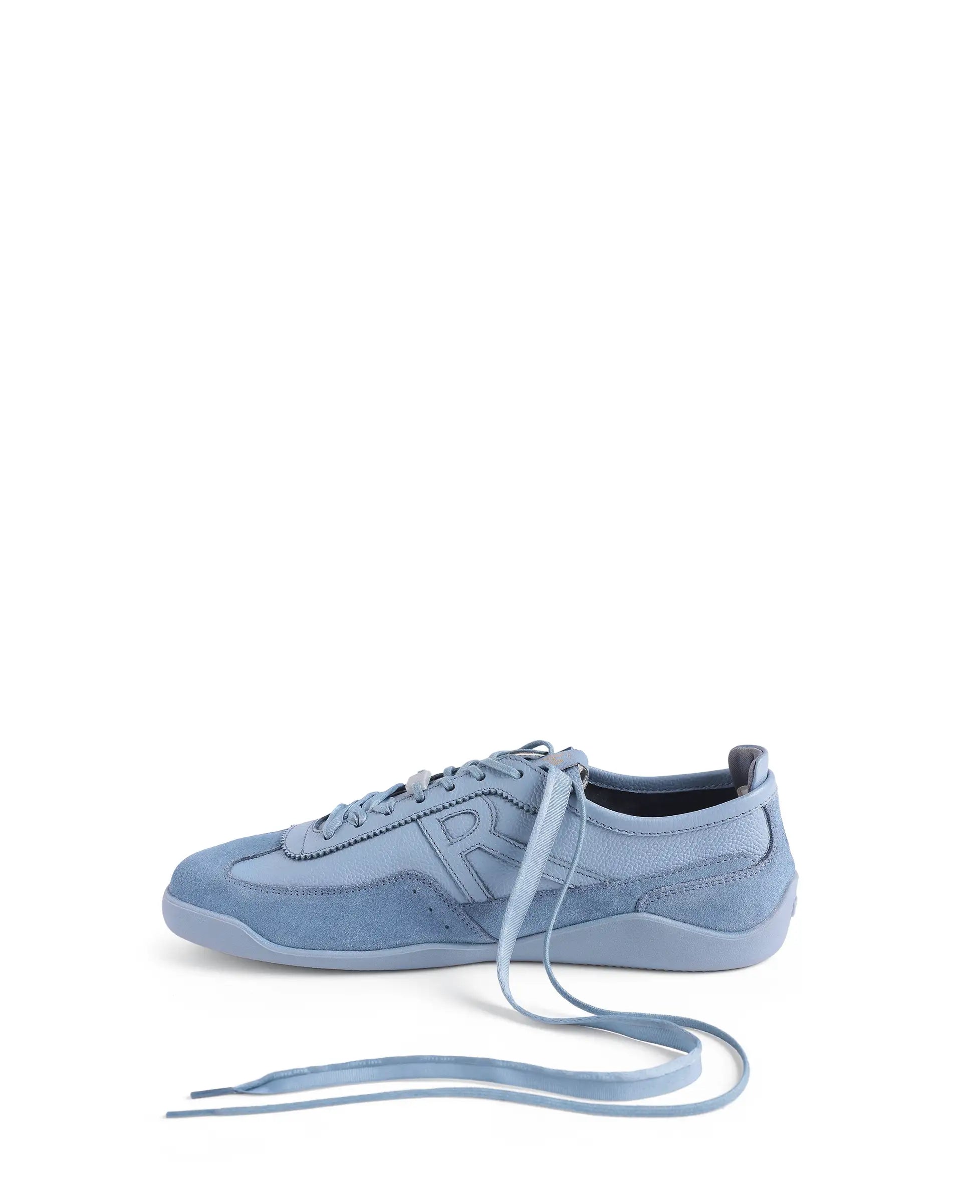 Rarez Men's Sugoi Still Primary Cobalt Leather Regular Sneaker