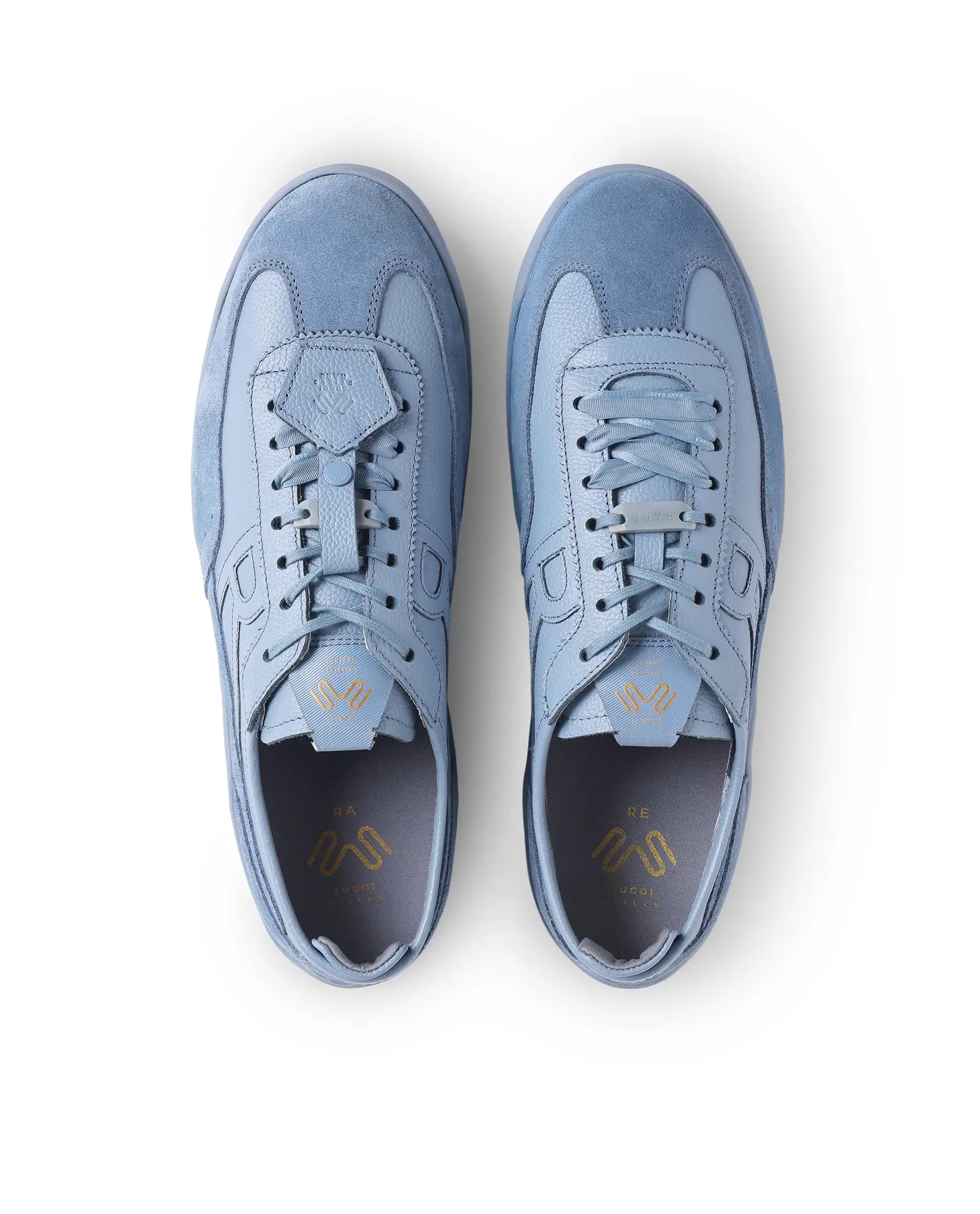 Rarez Men's Sugoi Still Primary Cobalt Leather Regular Sneaker