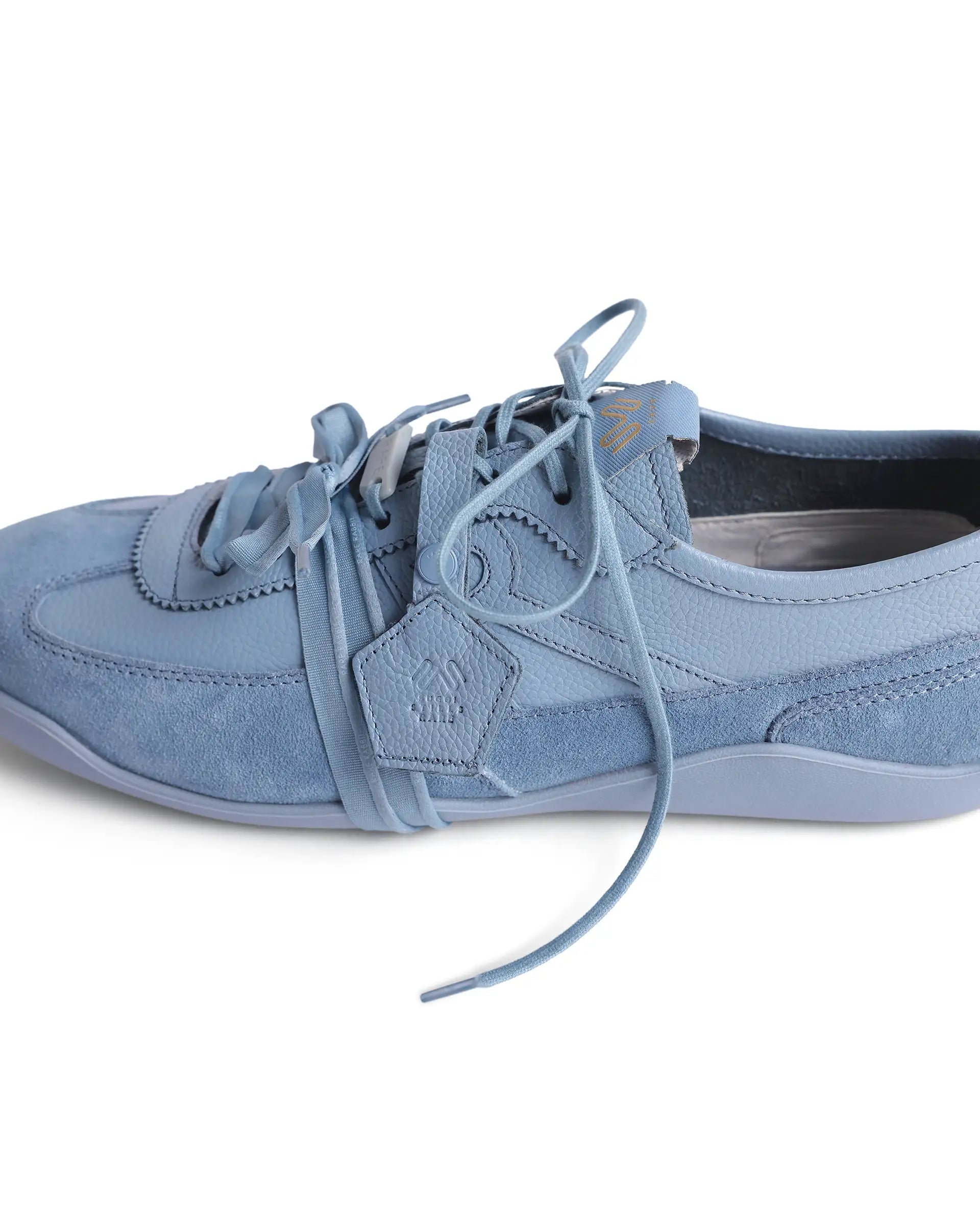Rarez Men's Sugoi Still Primary Cobalt Leather Regular Sneaker