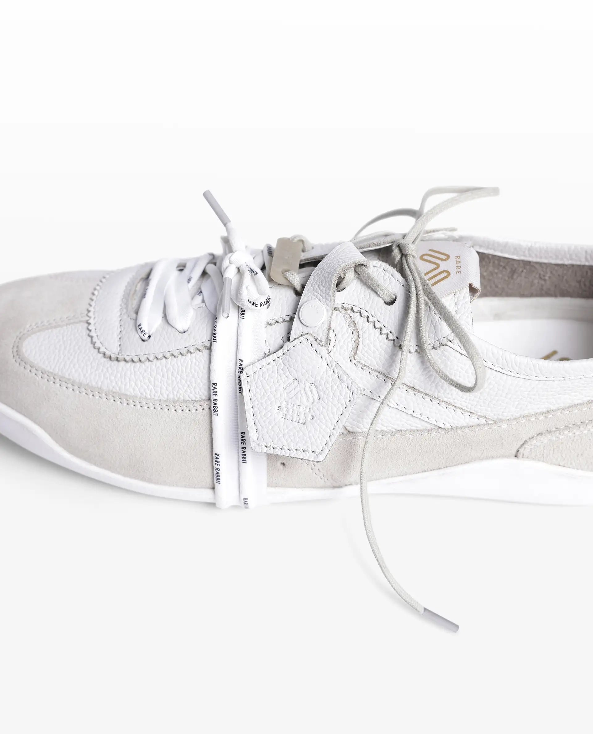 Rarez Men's Sugoi Still Primary Ivory Leather Regular Sneaker