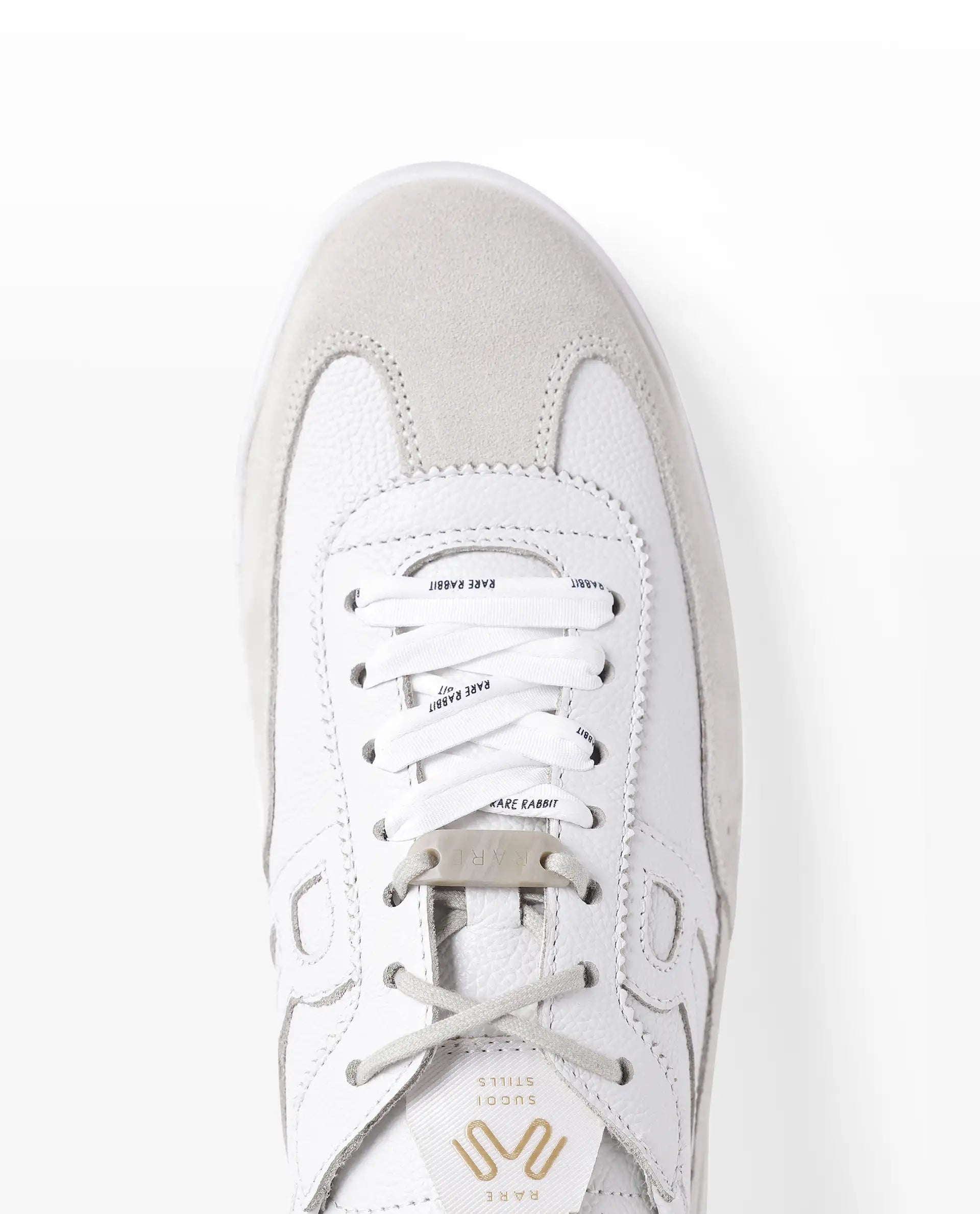 Rarez Men's Sugoi Still Primary Ivory Leather Regular Sneaker