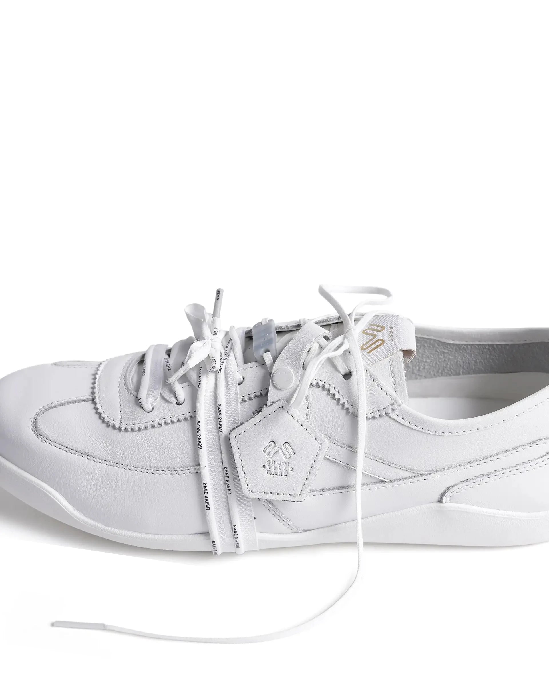Rarez Men's Sugoi Still Primary White Leather Regular RESERVE ZERO Sneaker