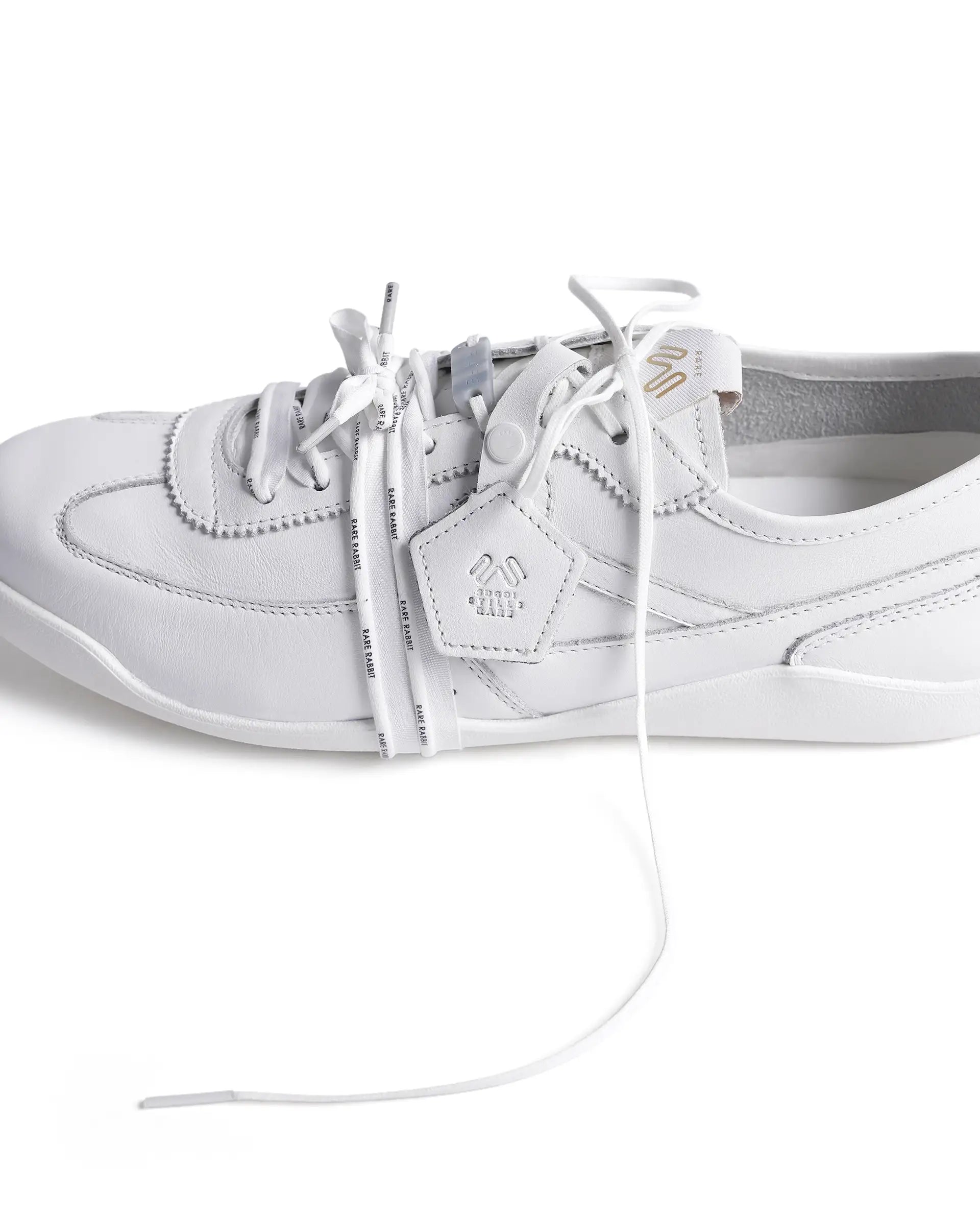 Rarez Men's Sugoi Still Primary White Leather Regular RESERVE ZERO Sneaker