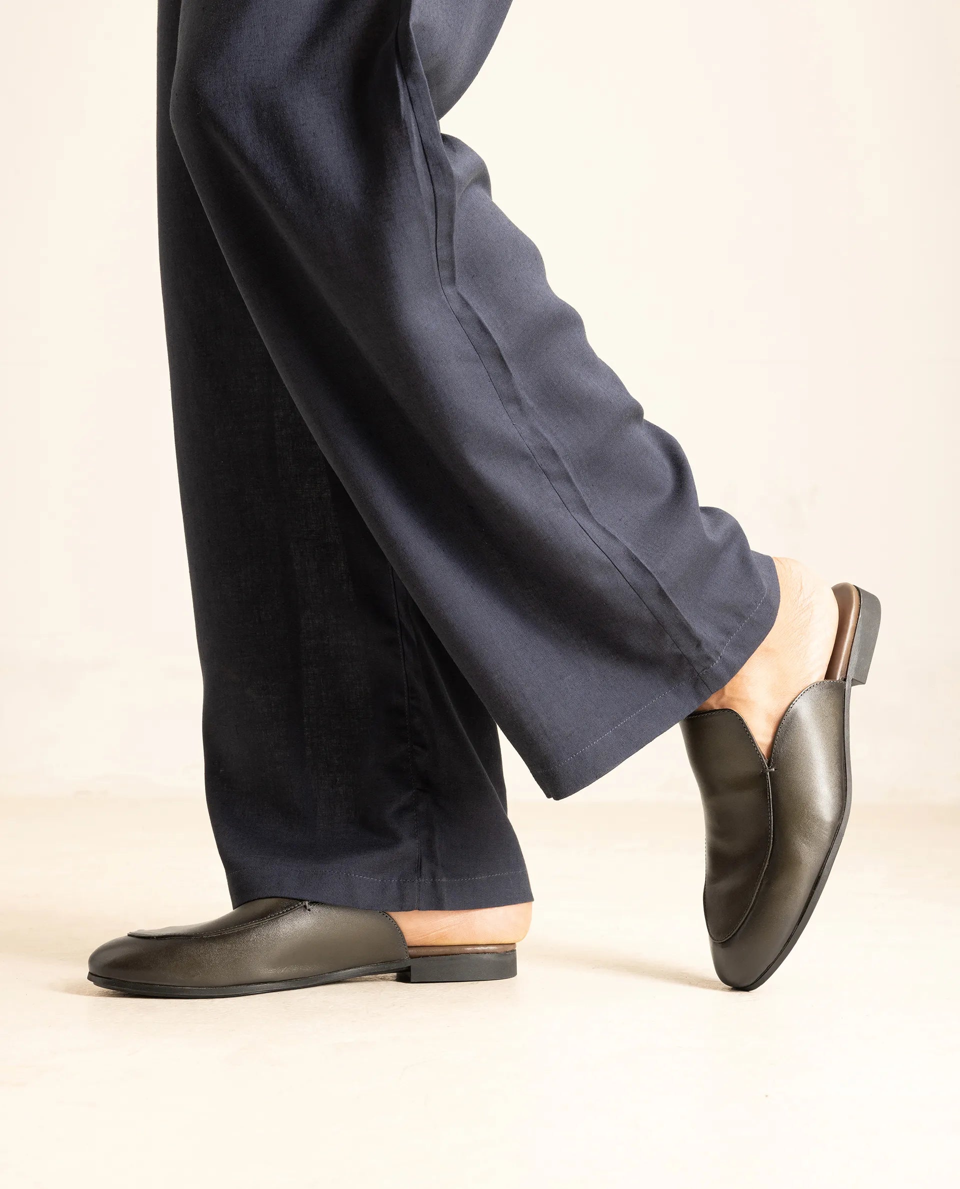 Rare Rabbit Men Sydney Dark Olive Slip-On Mule