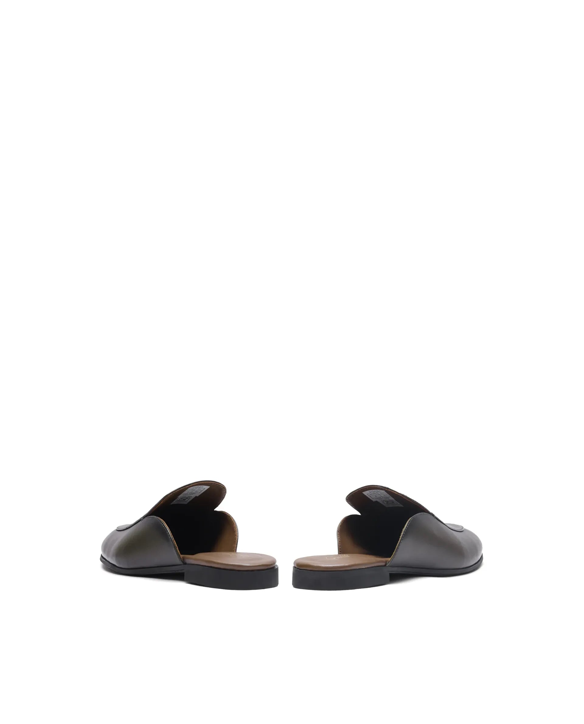 Rare Rabbit Men Sydney Dark Olive Slip-On Mule