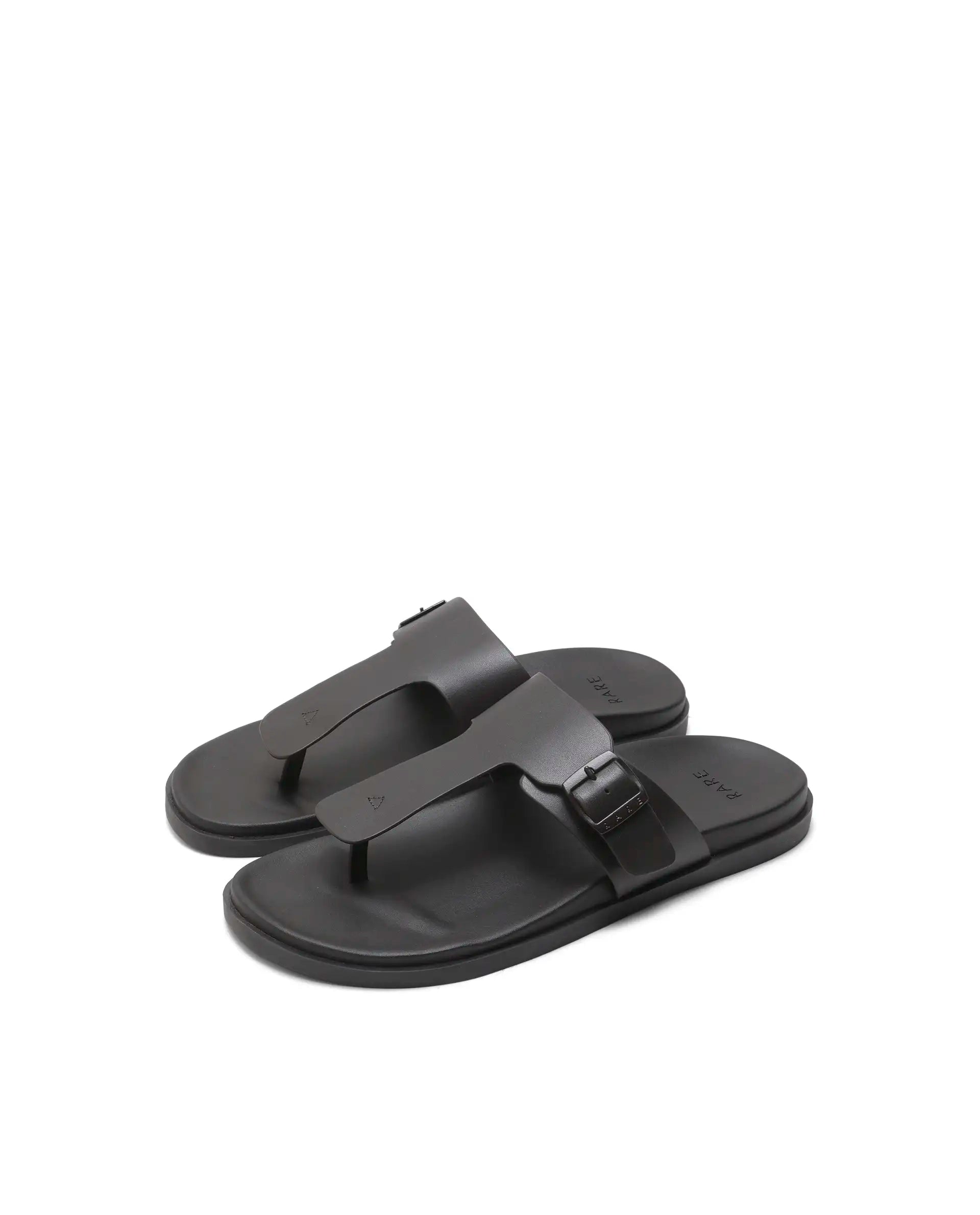 Rarez Men's Tee Dark Coorg Coffee Leather Regular Sandal
