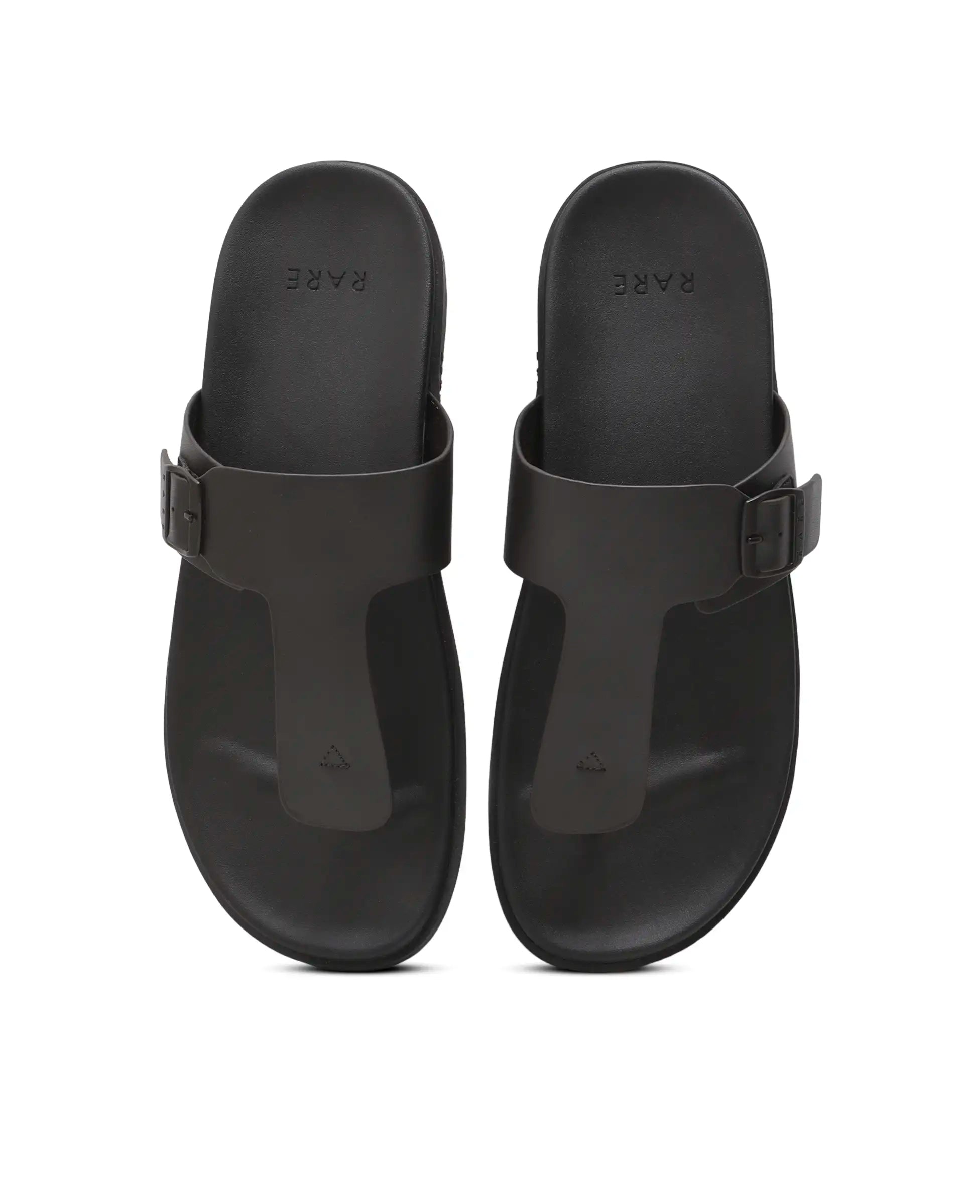 Rarez Men's Tee Dark Coorg Coffee Leather Regular Sandal