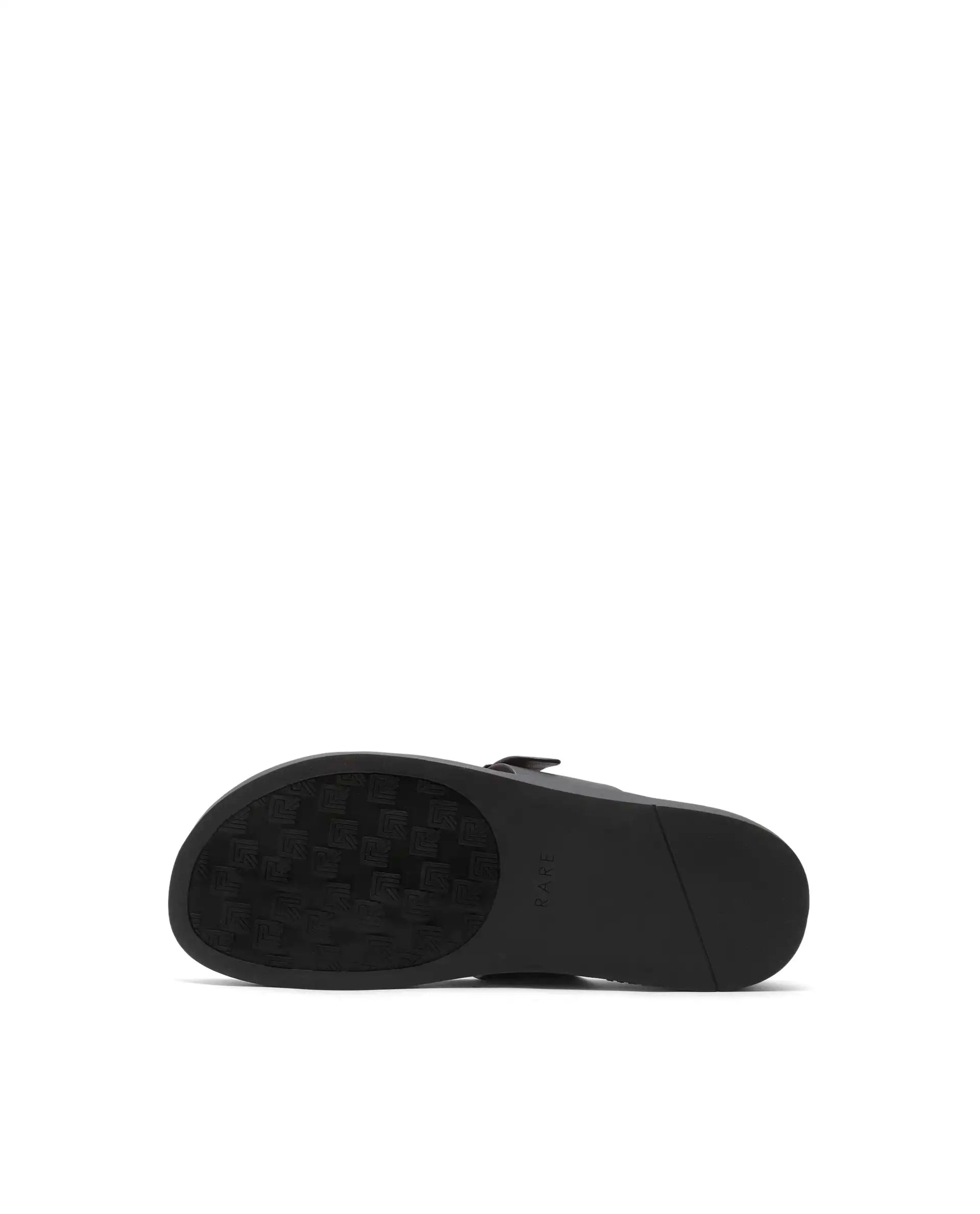 Rarez Men's Tee Dark Coorg Coffee Leather Regular Sandal