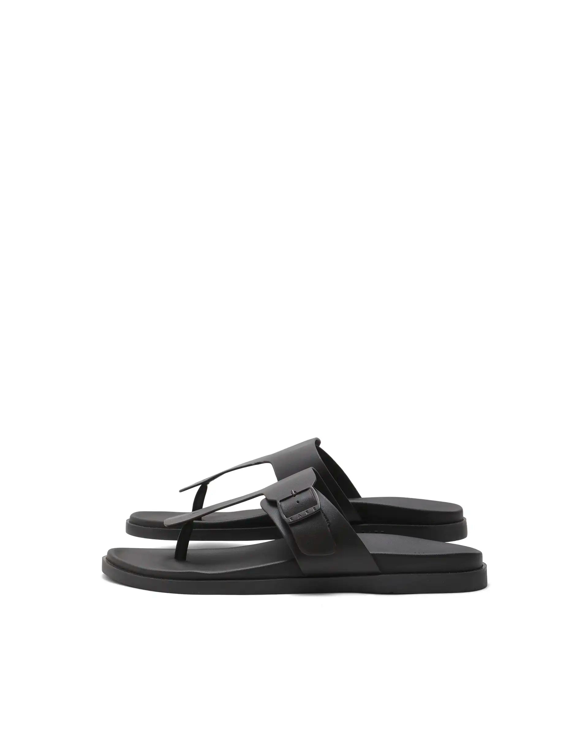 Rarez Men's Tee Dark Coorg Coffee Leather Regular Sandal
