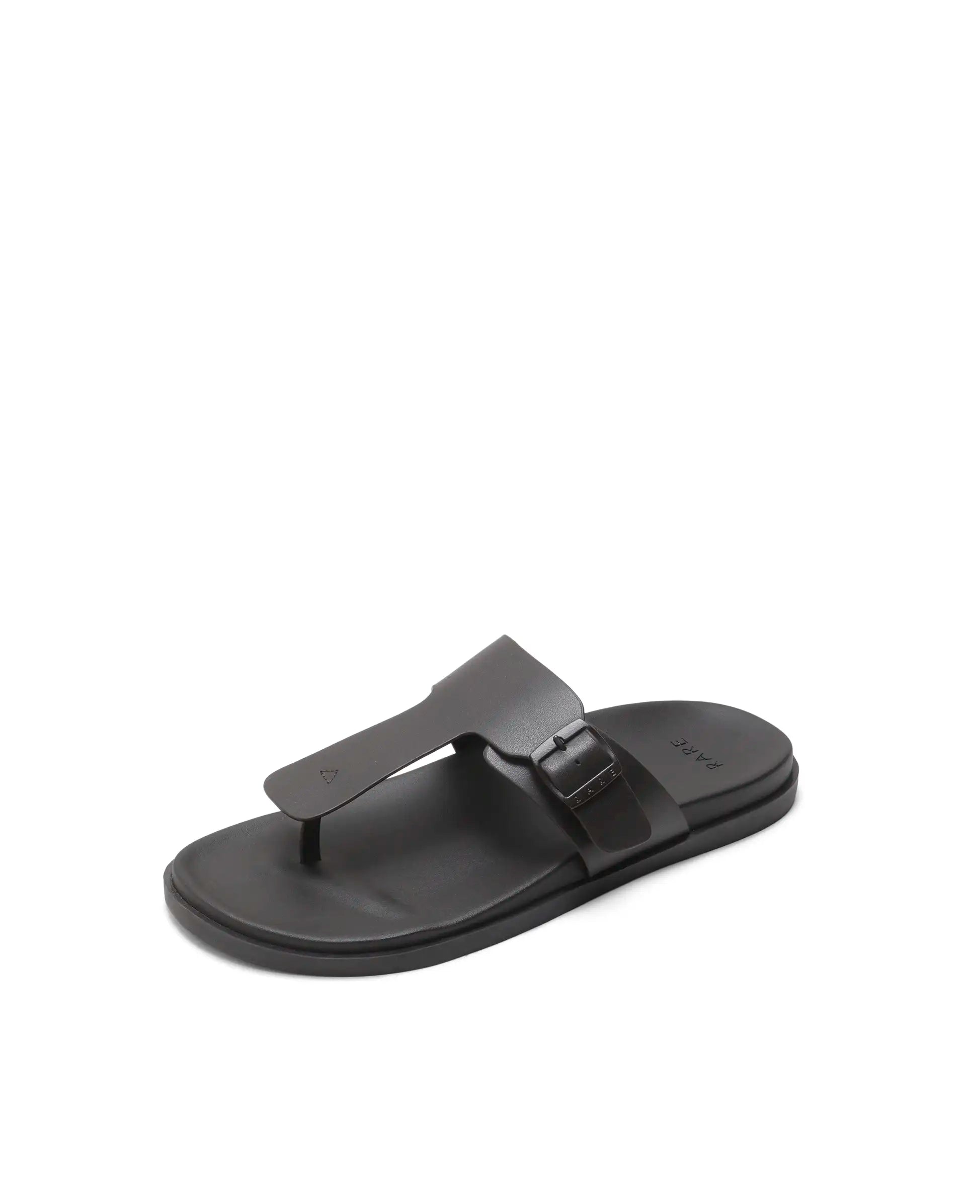 Rarez Men's Tee Dark Coorg Coffee Leather Regular Sandal