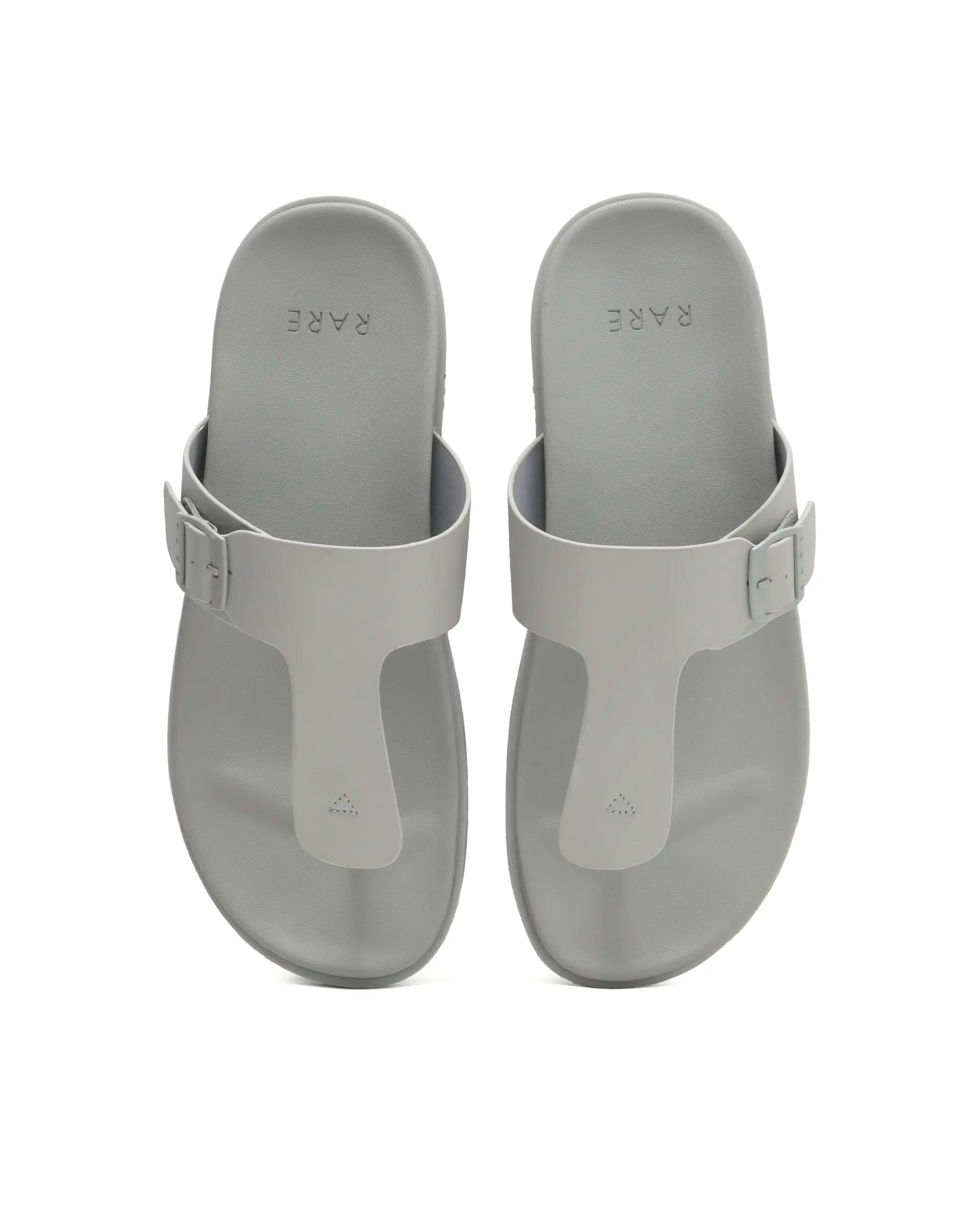 Rarez Men's Tee Light Sledge Grey Leather Regular Sandal