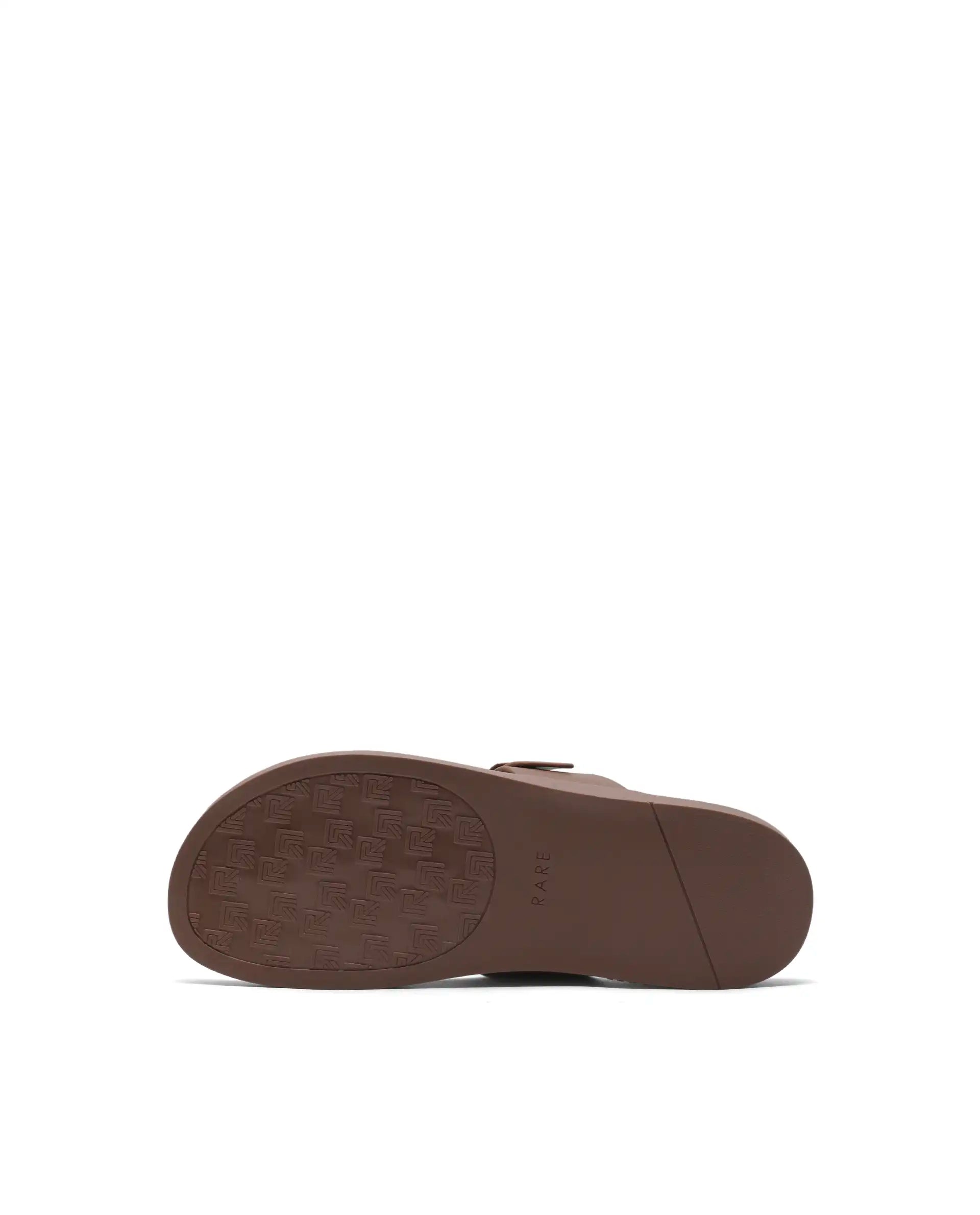 Rarez Men's Tee Light Warm Tan Leather Regular Sandal