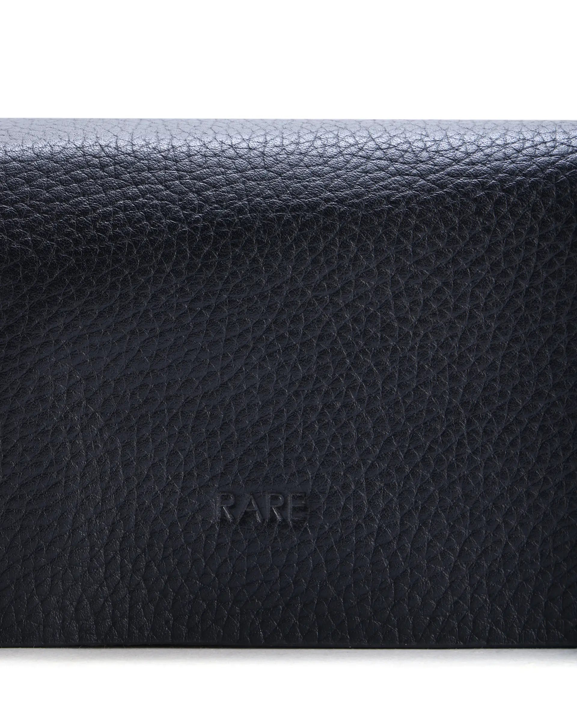 Rare Rabbit Men's Tisboc Black Leather Tissue Box