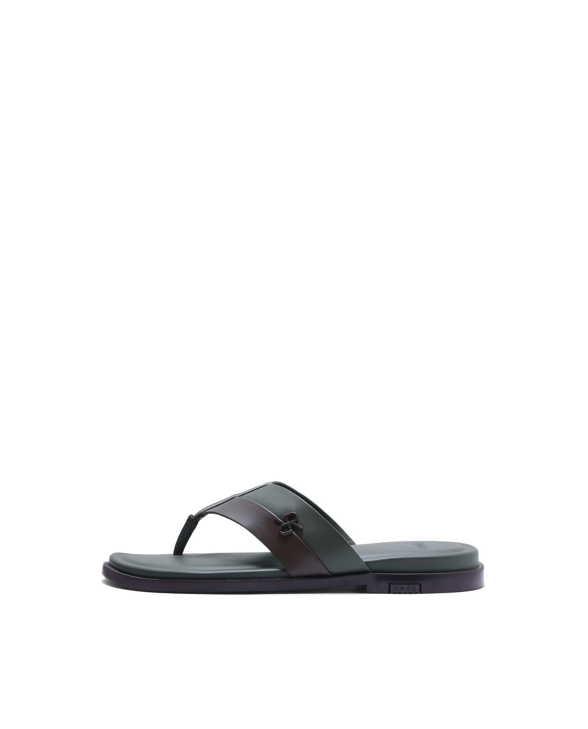 Rarez Men's Tong2 Olive/Woodtan Leather Regular Sandal