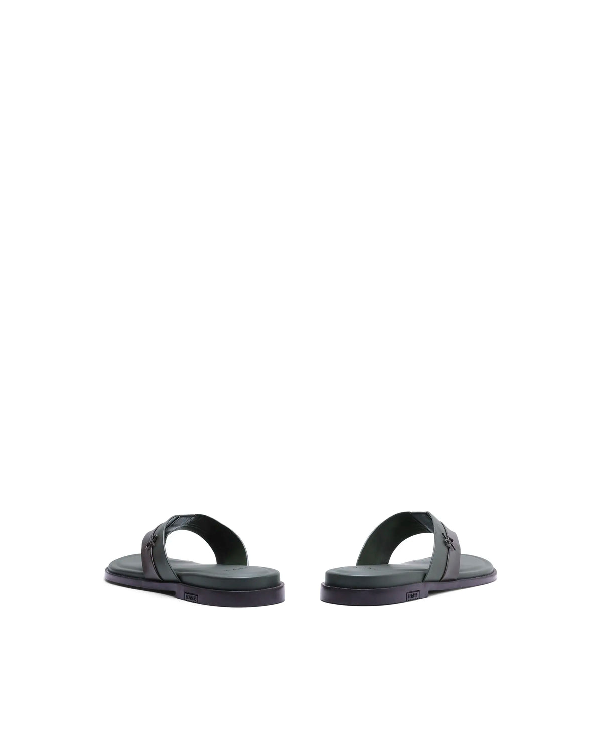 Rarez Men's Tong2 Olive/Woodtan Leather Regular Sandal