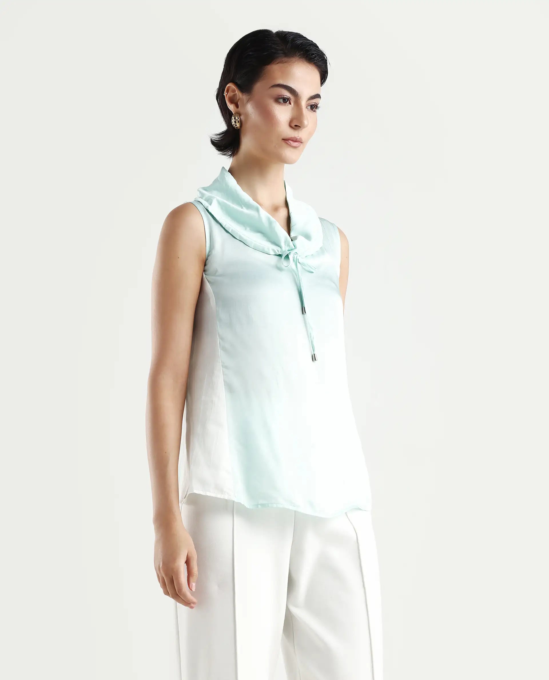 Rareism Women's Tons Green Top