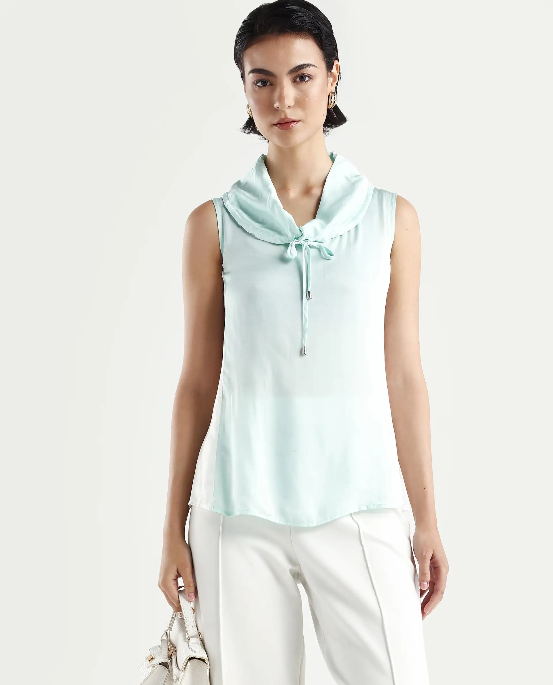 Rareism Women's Tons Green Top