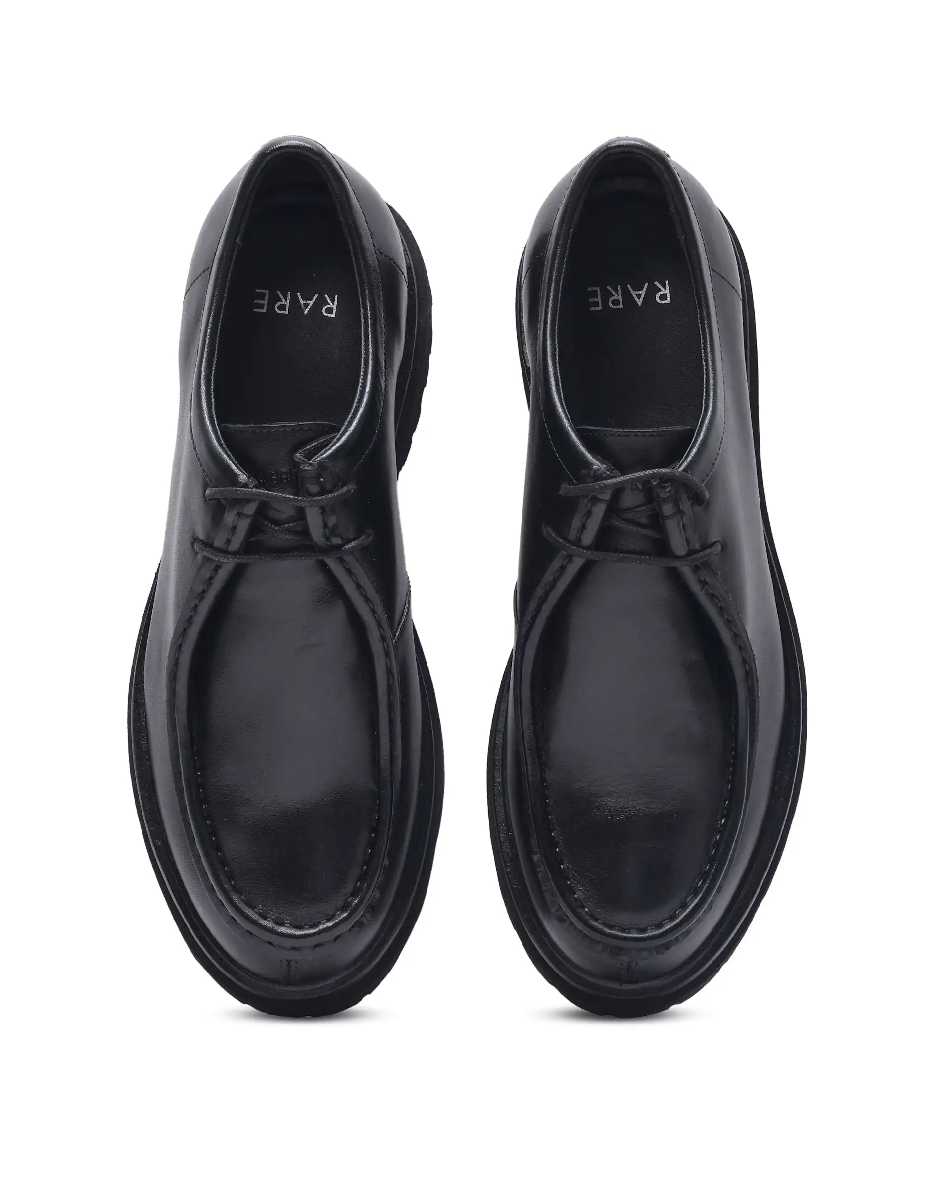 Rare Rabbit Men Torhill Black Lace-Up Shoe