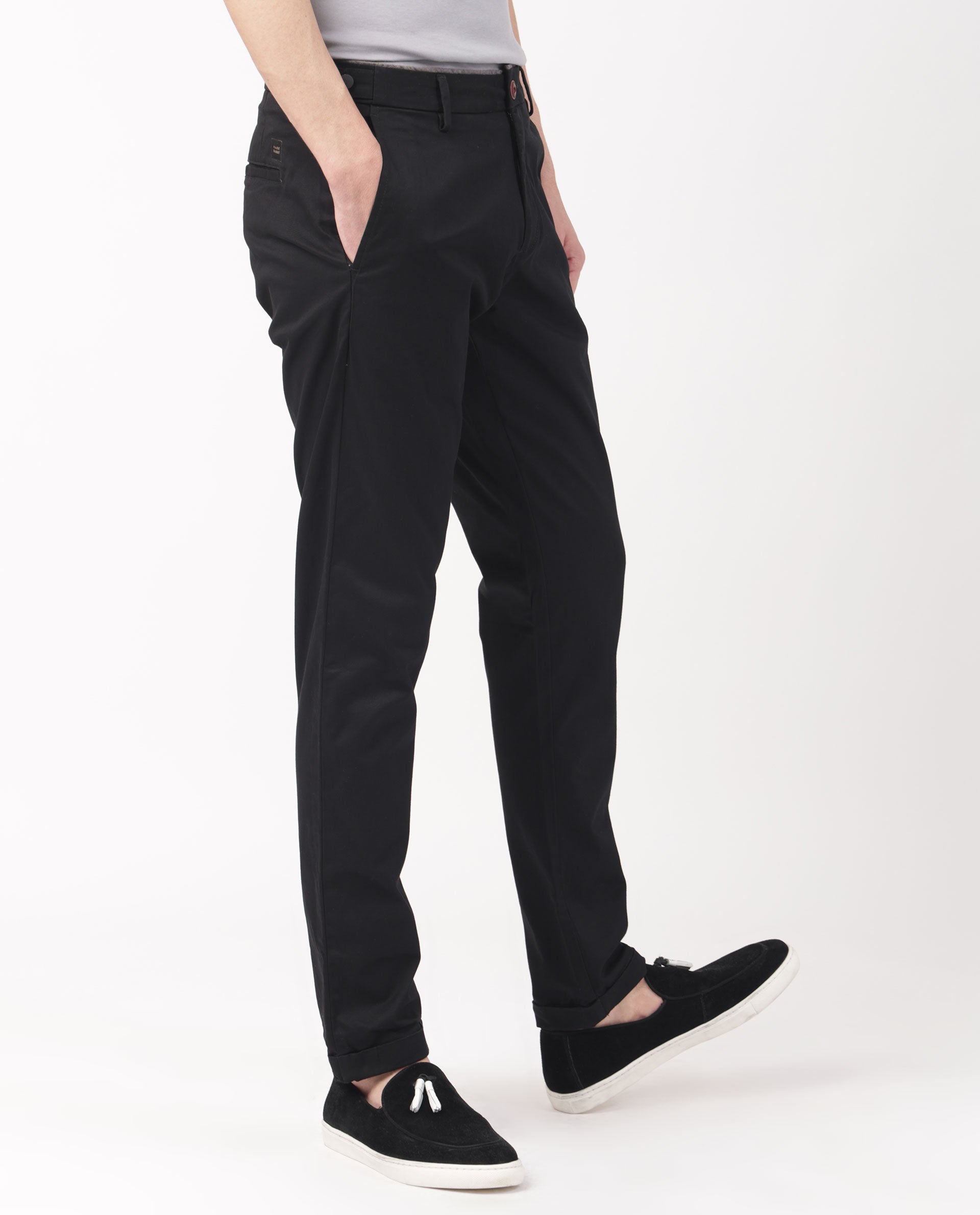 Buy Black Lady Womens Slim fit Cotton Lycra Black Trouser PantSemi Casual  Trouser for WomenWomens Trouser for Daily Office and Casual Wear  2  PocketsL5XL at Amazonin