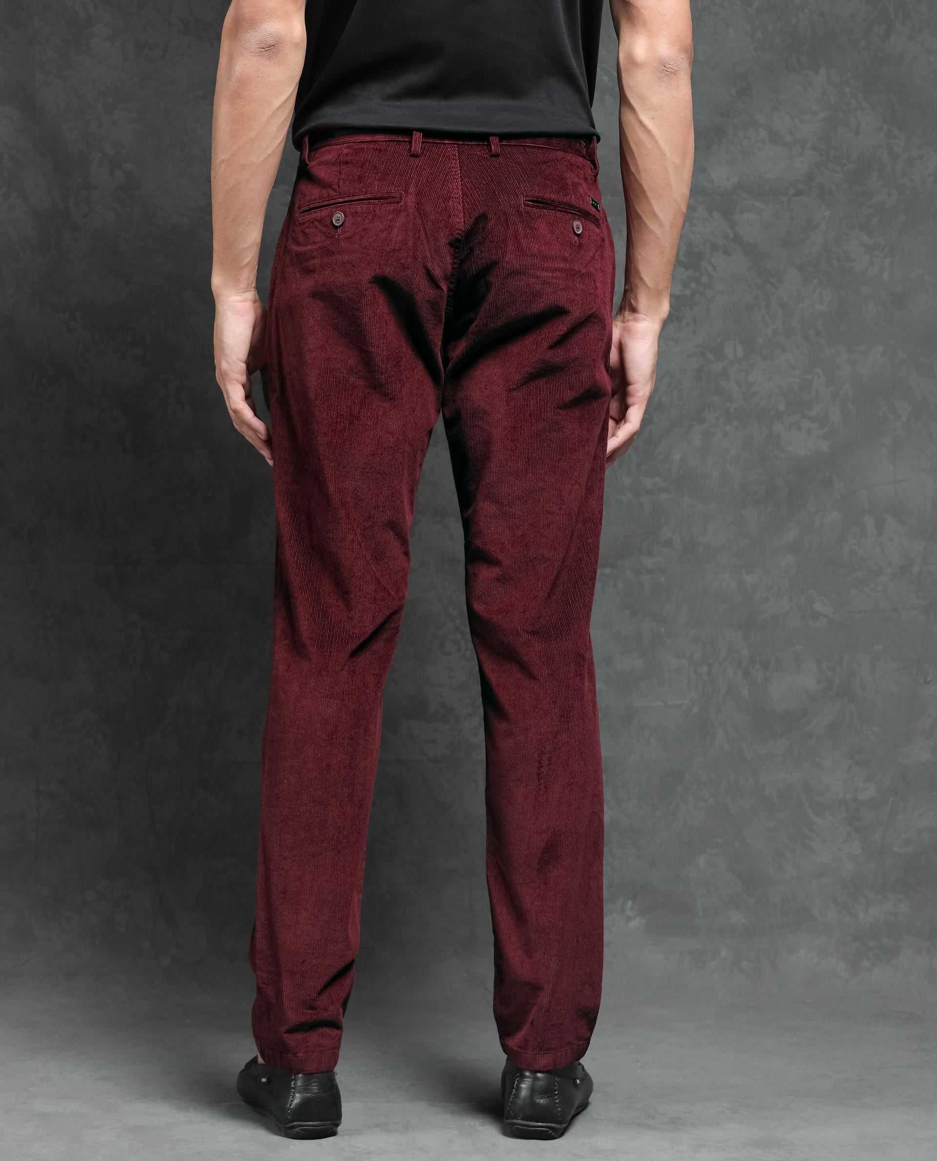 Buy Hiltl Men Khaki Corduroy Trousers Online - 674604 | The Collective