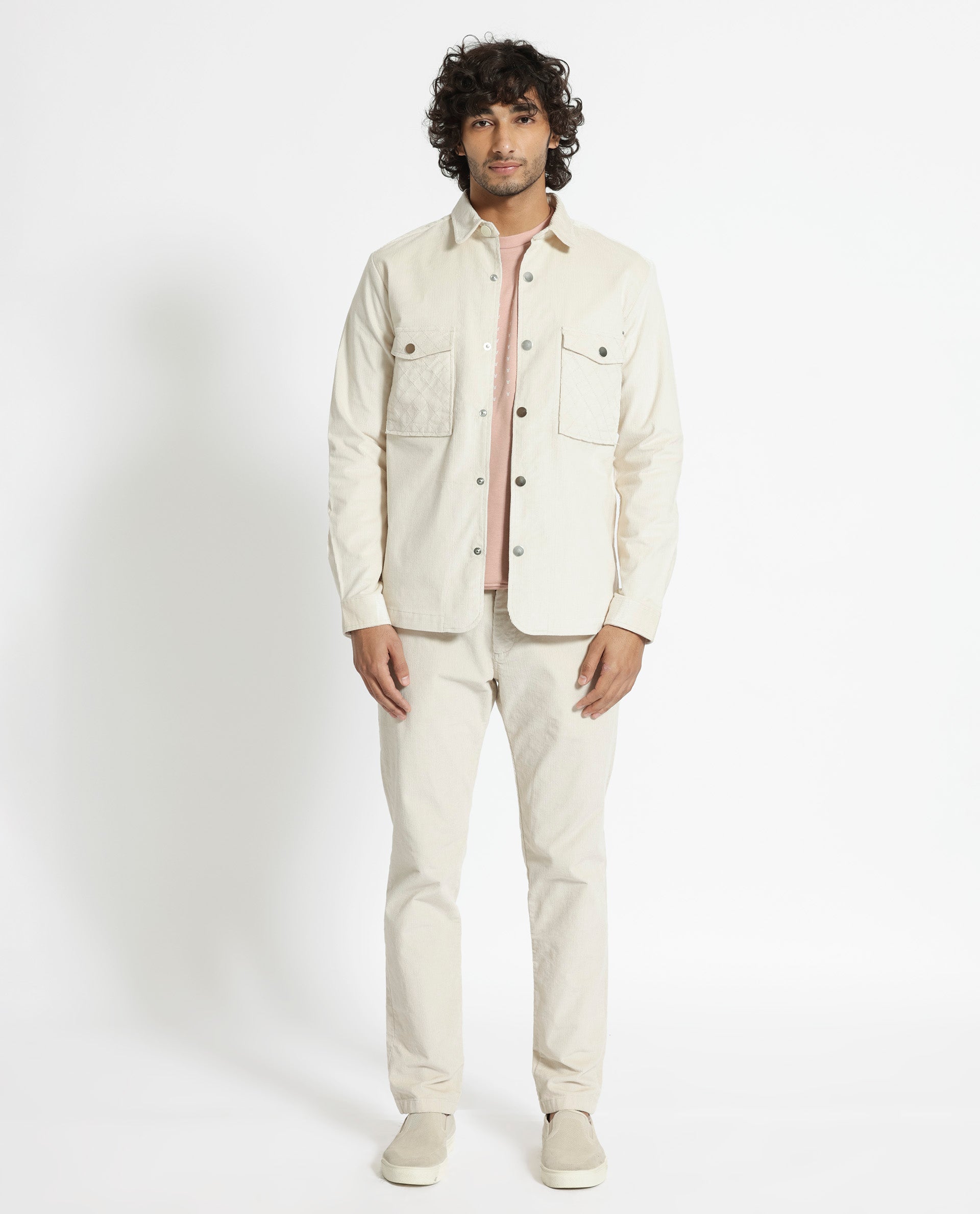 Rare Rabbit Mens Beige Shacket Rare Rabbit Light Beige Shacket