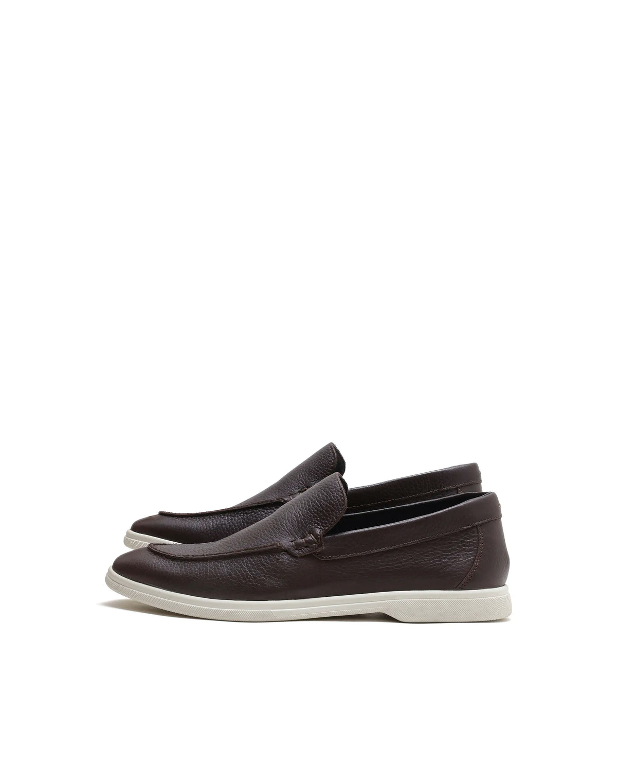 Rarez Men's Velour-L Primary Brown Leather Regular Loafers
