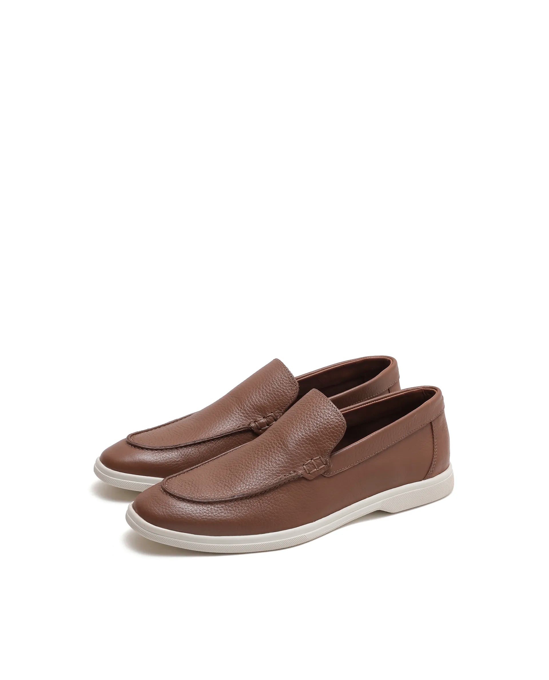 Rarez Men's Velour-L Primary Tan Leather Regular Loafers