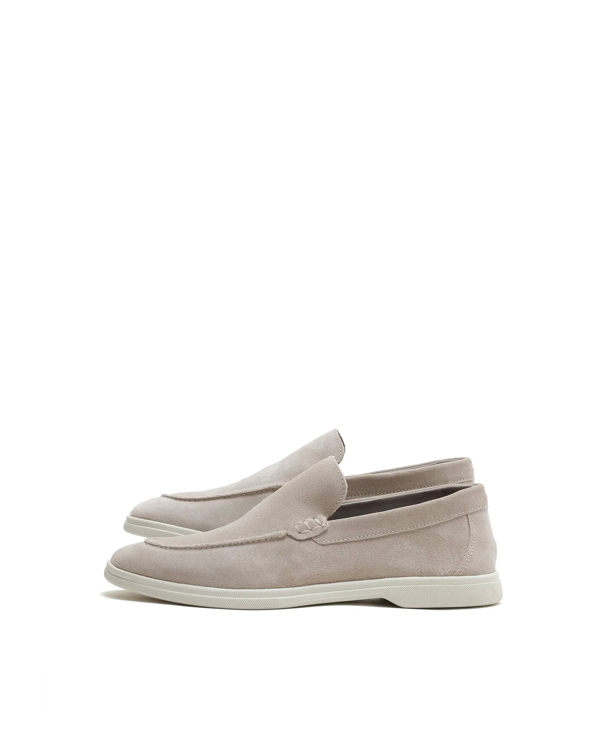 Rarez Mens Velour-S Sand Leather Mocassin