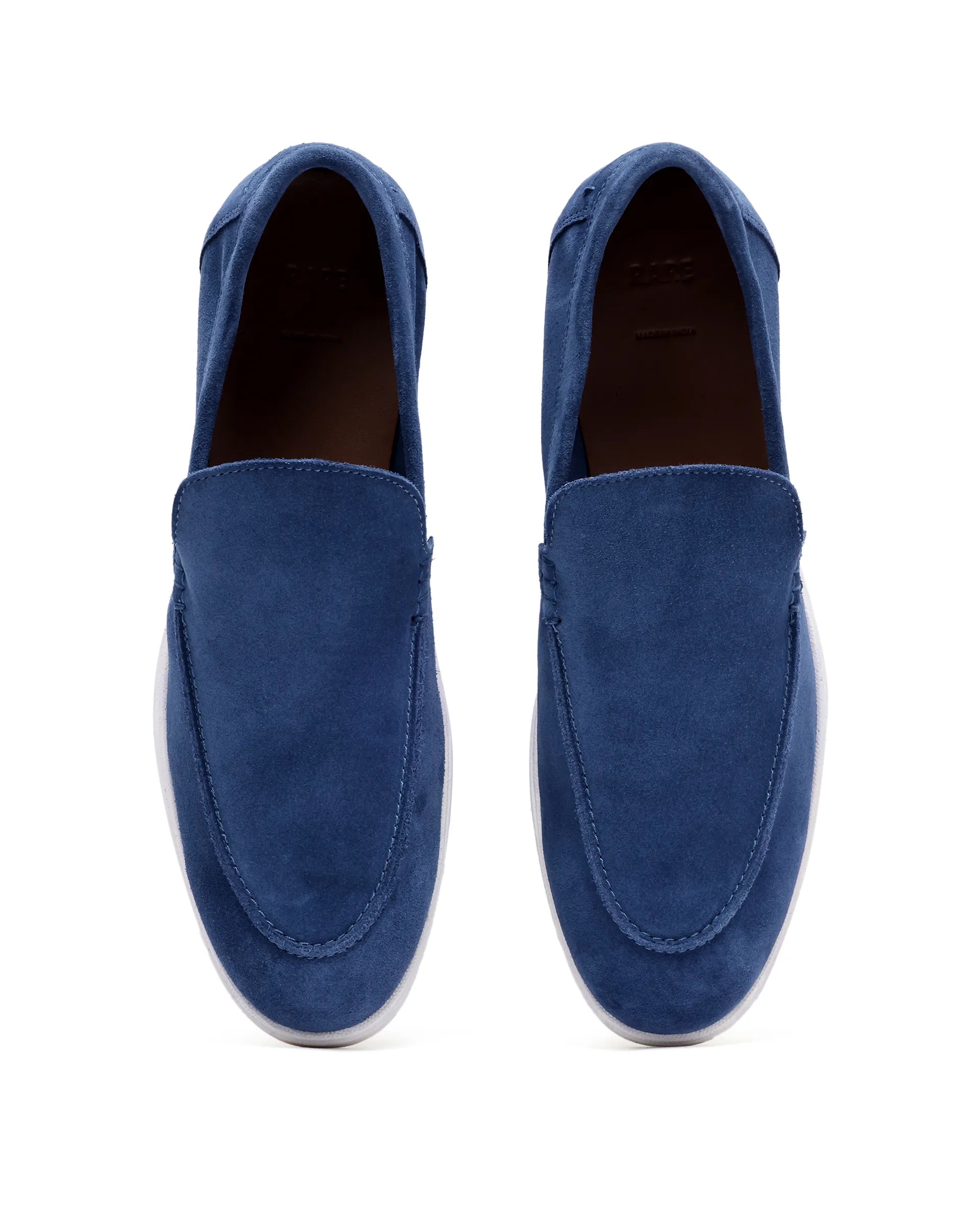 Rare Rabbit Men Velour Cobalt Blue Suede Leather Slip-On Closure Loafer
