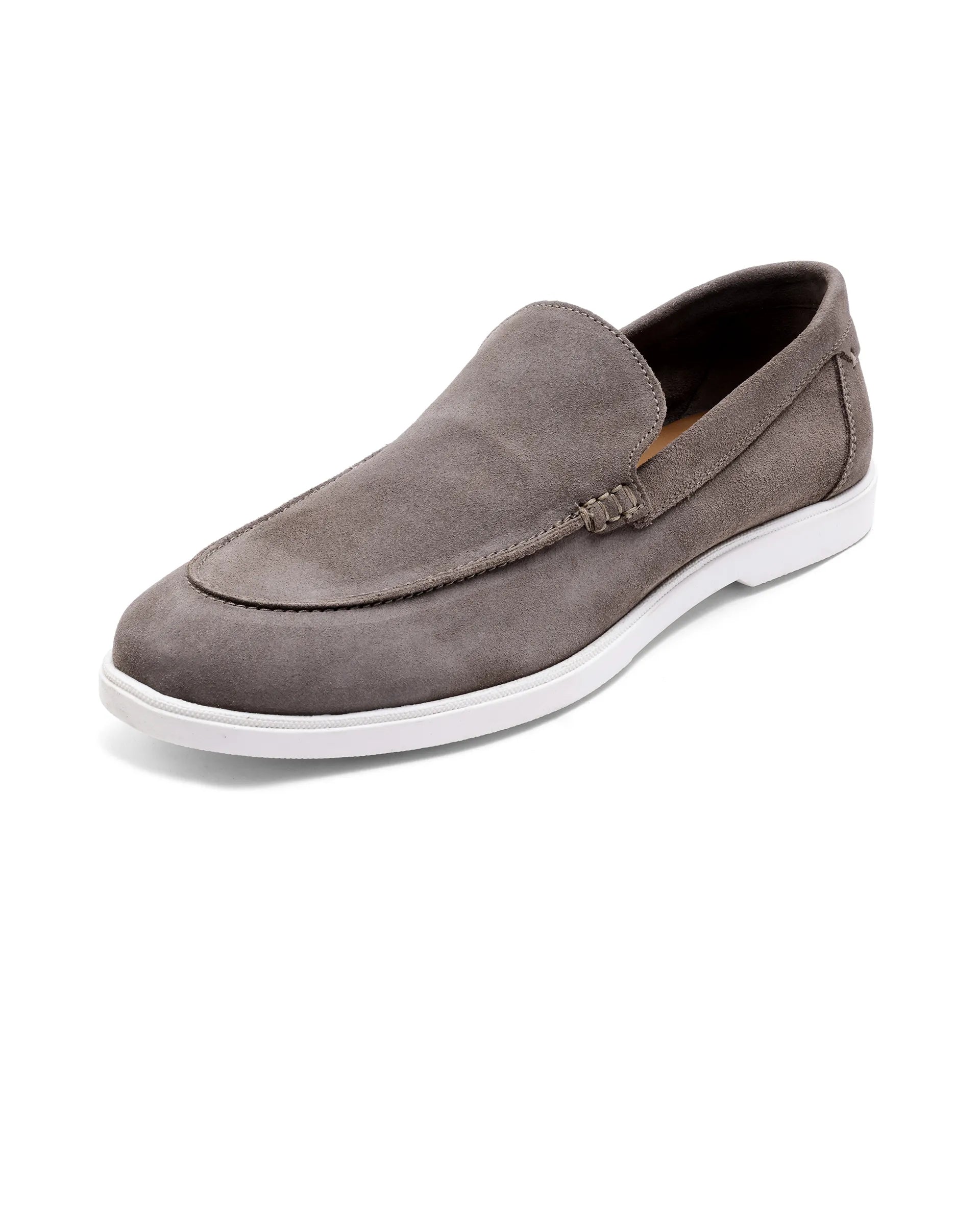 Rare Rabbit Men Velour Fawn Suede Leather Slip-On Closure Loafer