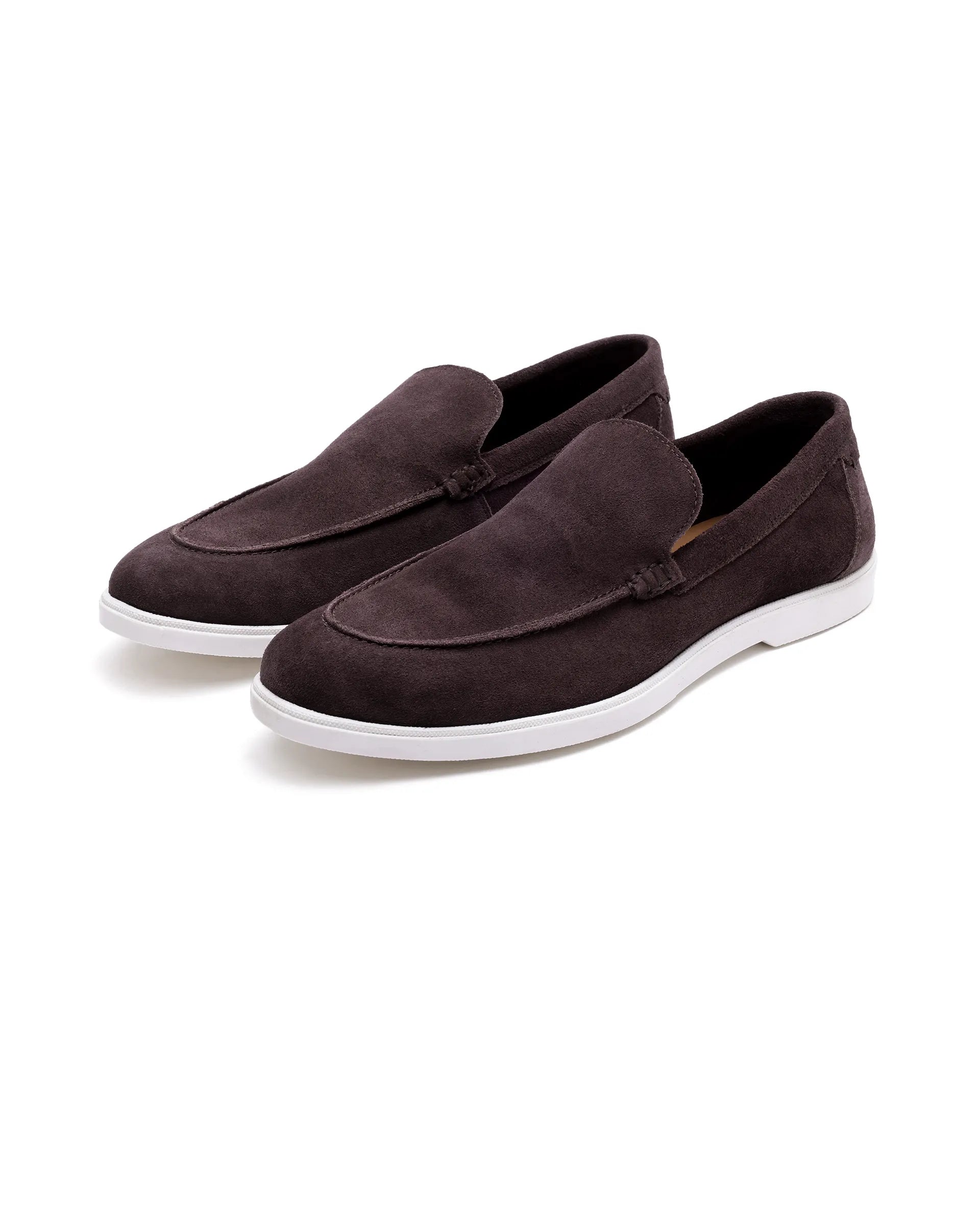 Rare Rabbit Men Velour Prune Suede Leather Slip-On Closure Loafer