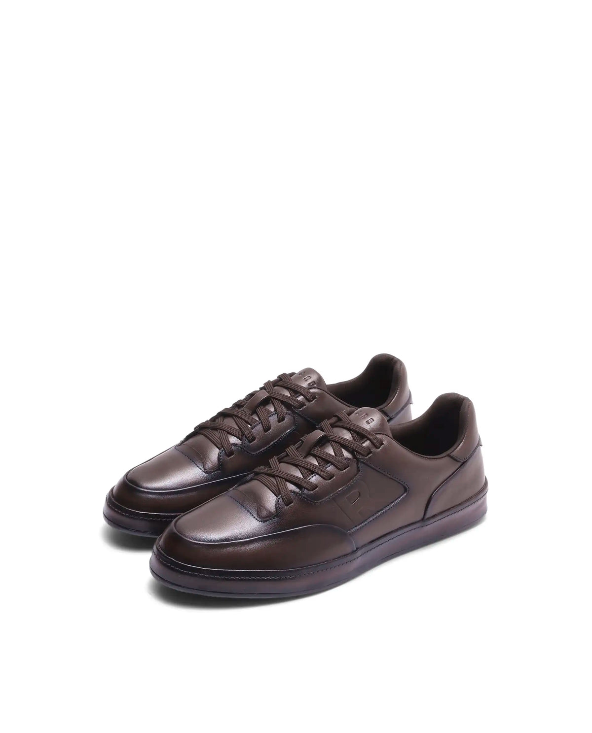 Rarez Men's Verso Dark Brown Leather Regular Sneaker