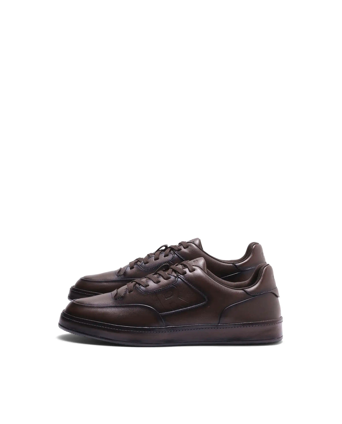 Rarez Men's Verso Dark Brown Leather Regular Sneaker