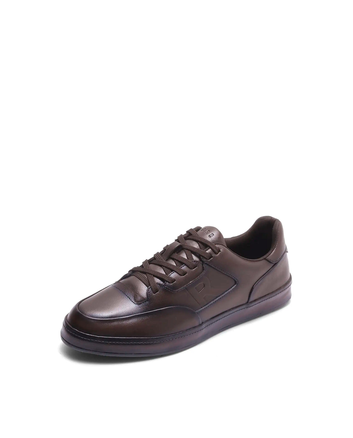Rarez Men's Verso Dark Brown Leather Regular Sneaker