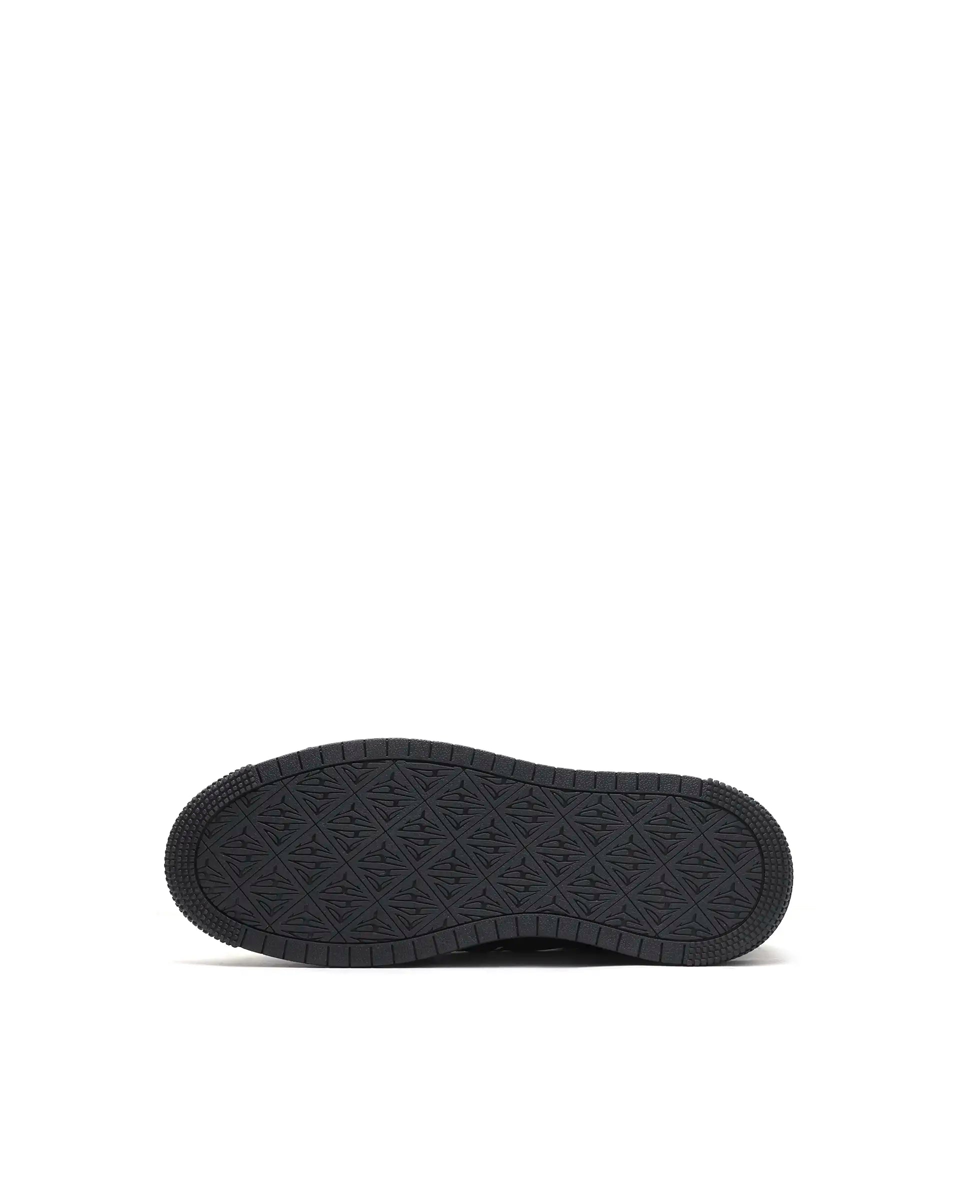 Rare Rabbit Men's Volt Black Micro Fiber Sneaker
