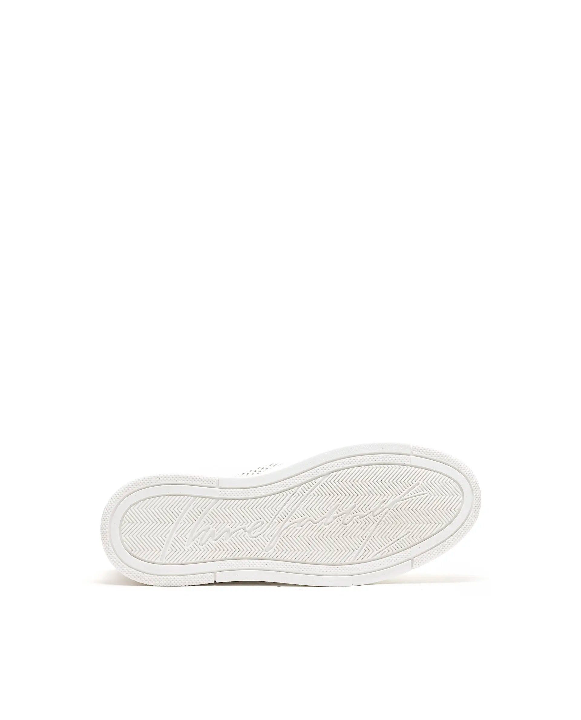 Rarez Men's Vorto White Micro Leather Sneaker