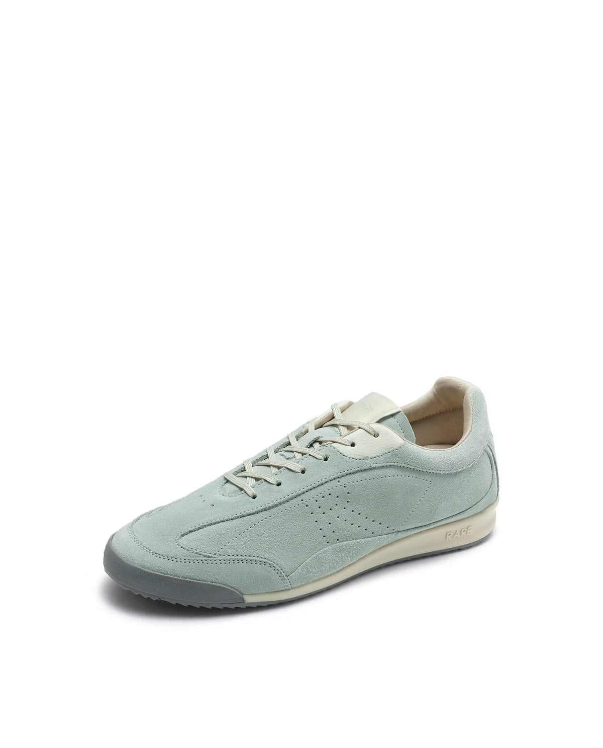 Rarez Mens Wale Green Suede Sneaker