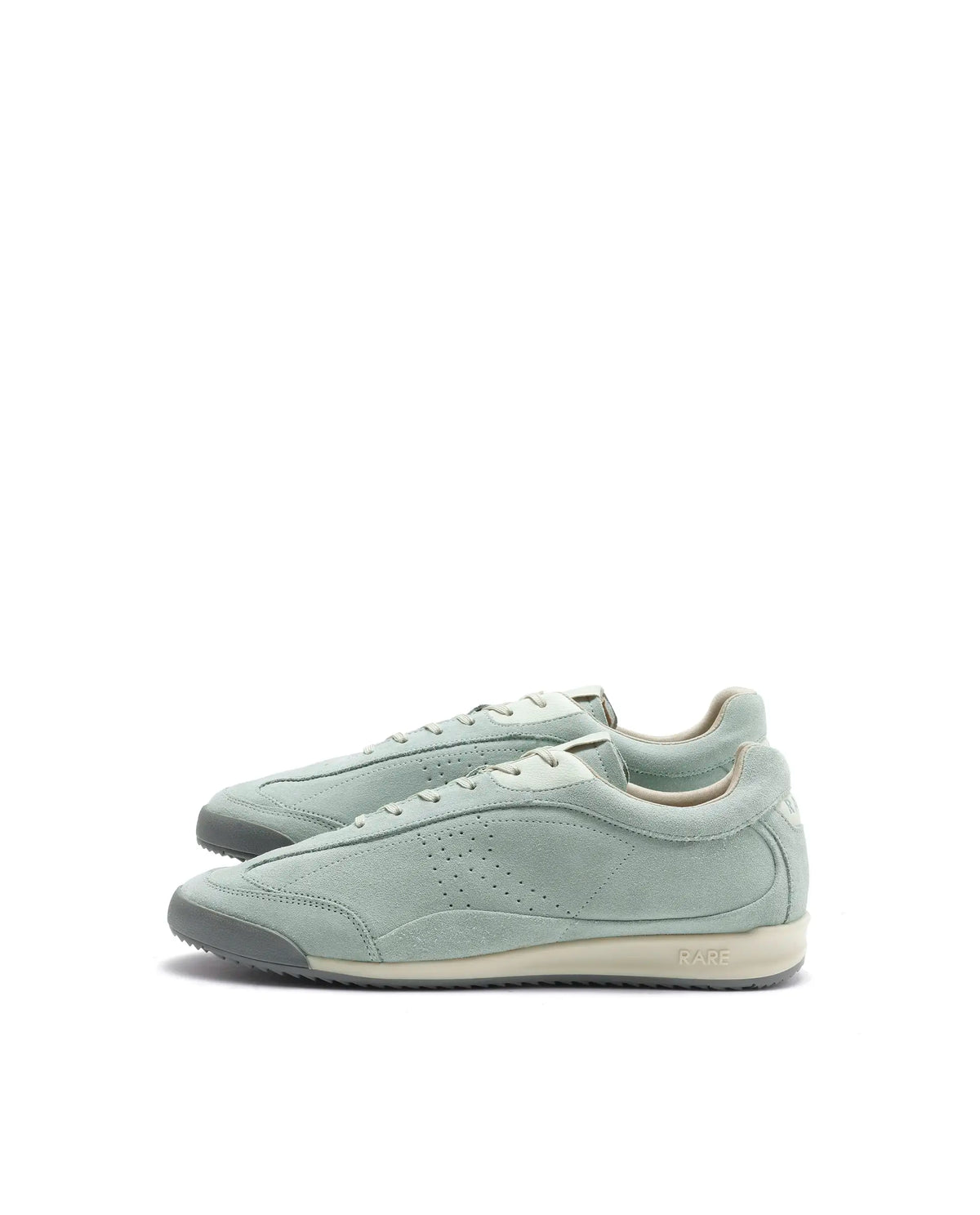 Rarez Mens Wale Green Suede Sneaker