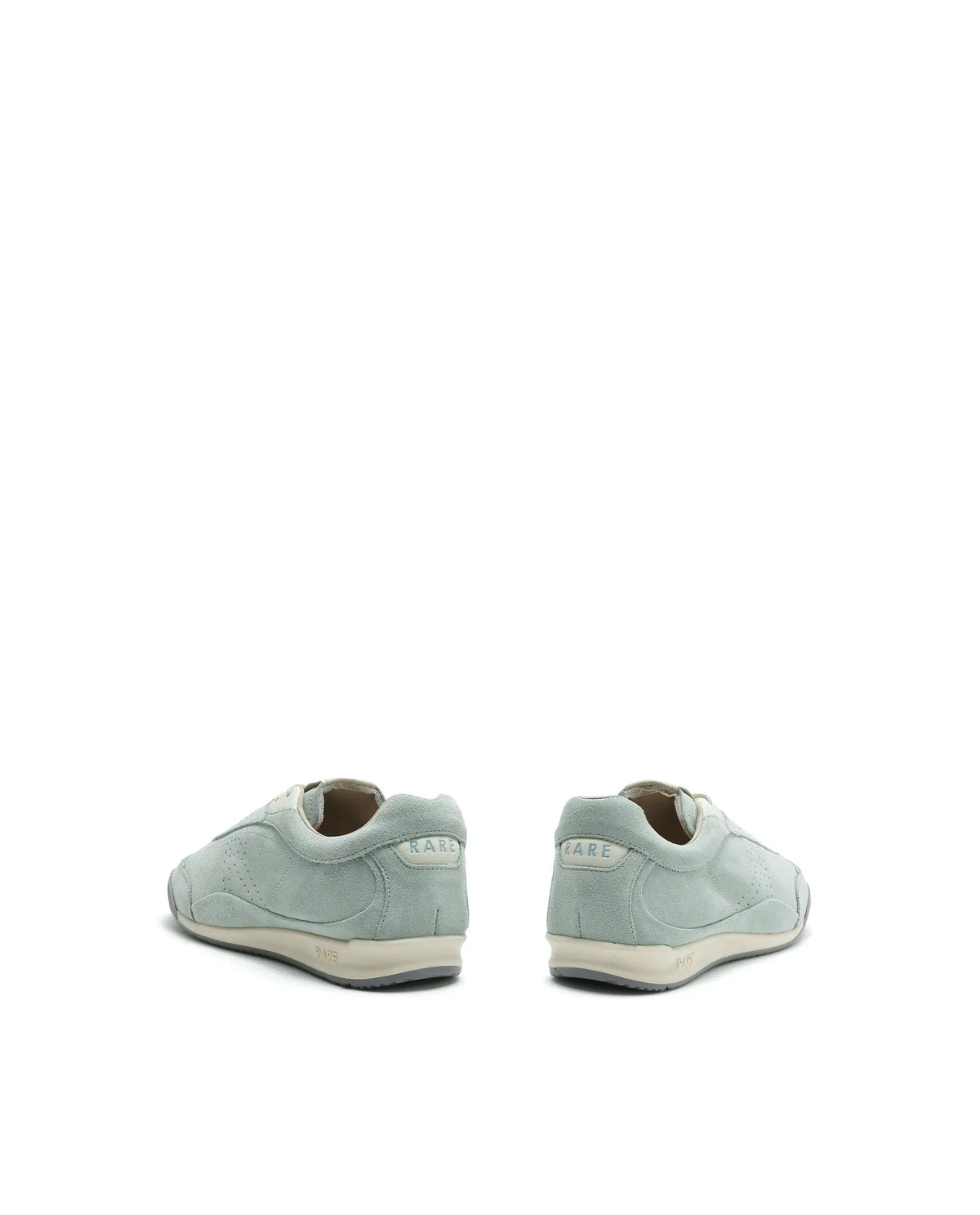 Rarez Mens Wale Green Suede Sneaker