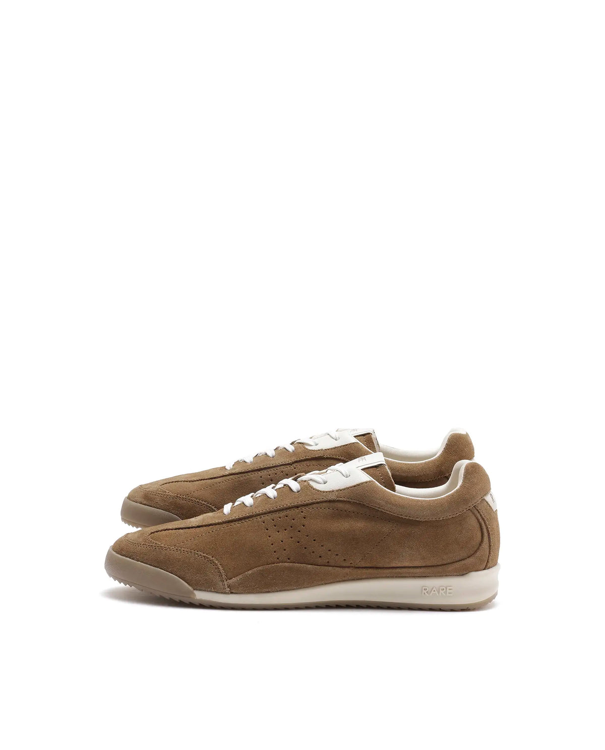 Rarez Mens Wale Tan Suede Sneaker