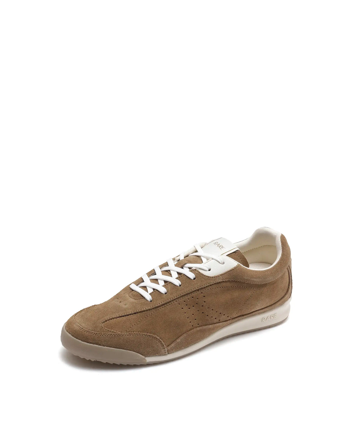 Rarez Mens Wale Tan Suede Sneaker