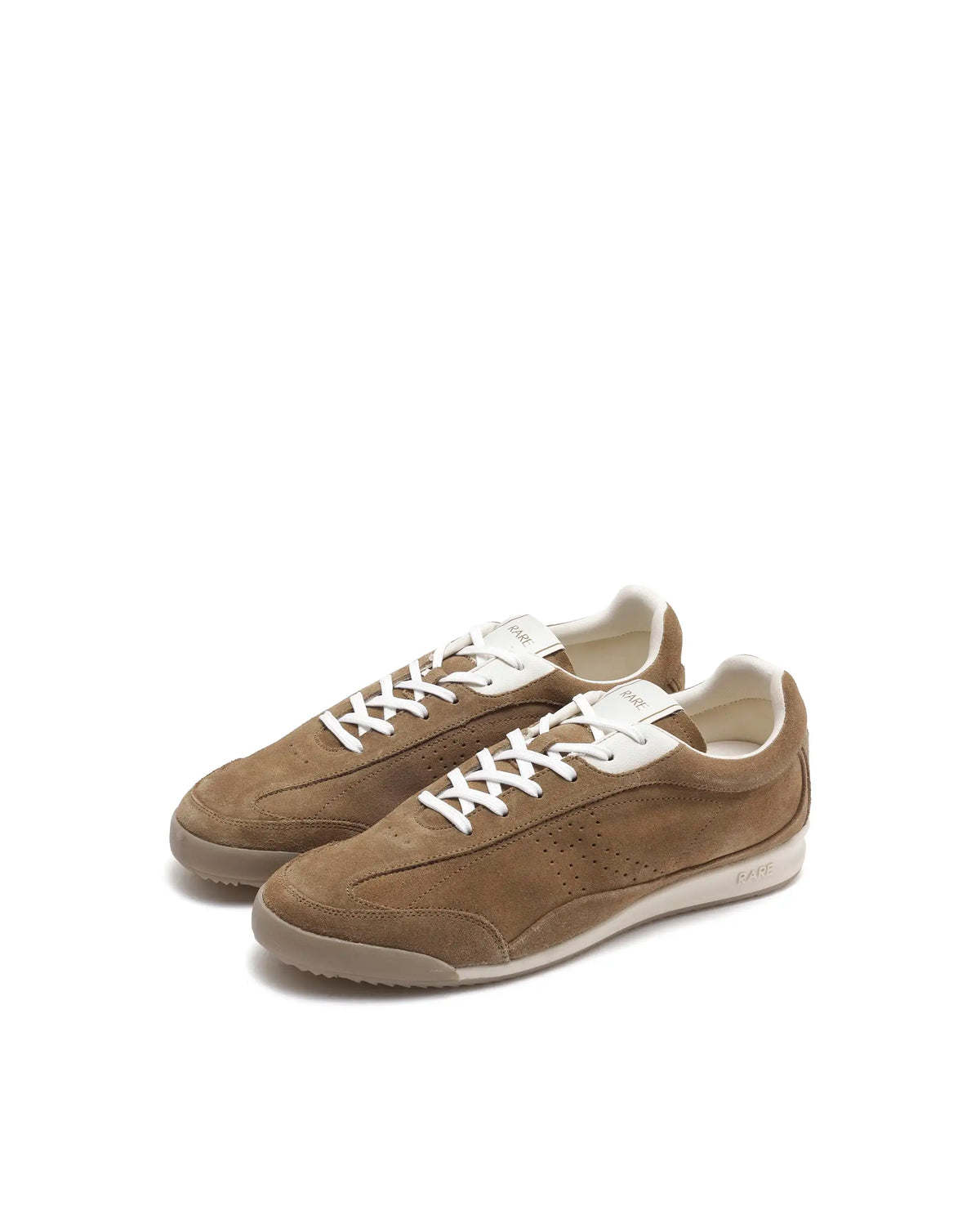 Rarez Mens Wale Tan Suede Sneaker