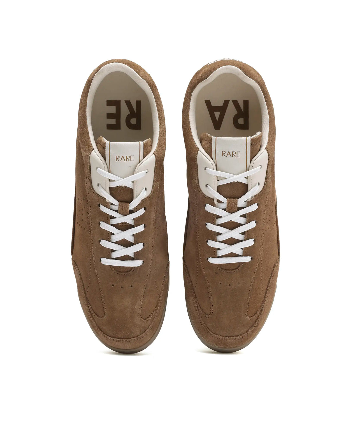 Rarez Mens Wale Tan Suede Sneaker