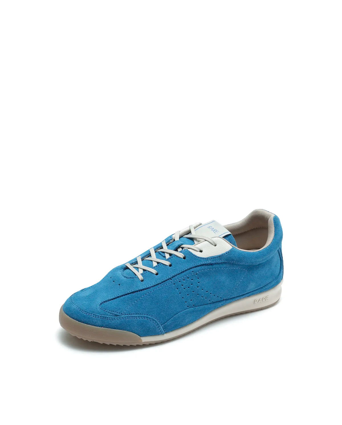 Rarez Mens Wale Teal Suede Sneaker