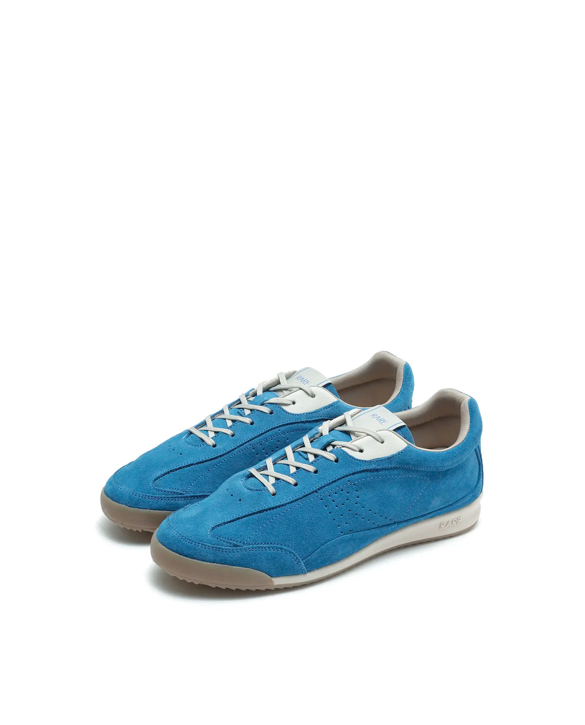 Rarez Mens Wale Teal Suede Sneaker