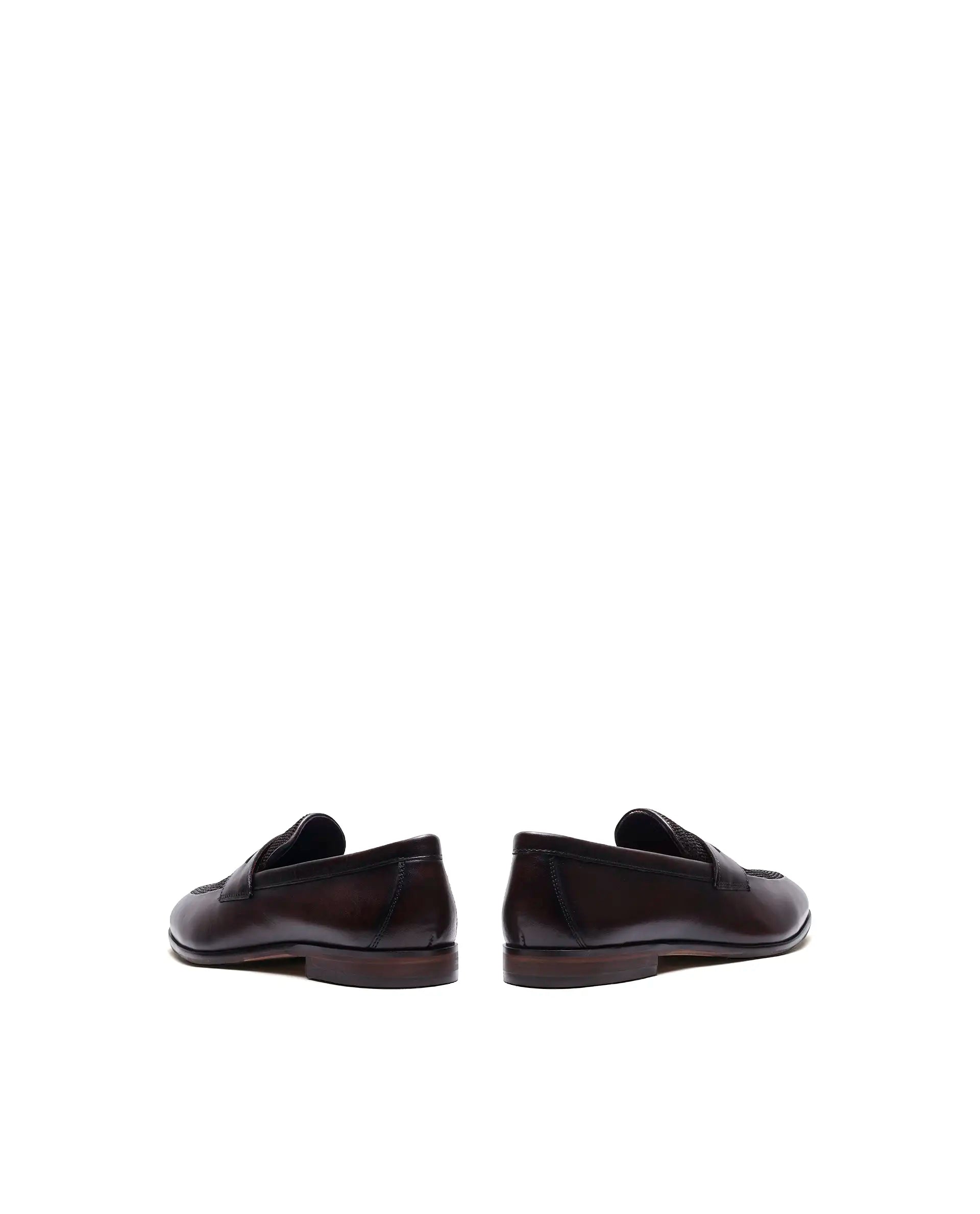 Rare Rabbit Men's Zeno Wood Leather Mocassin