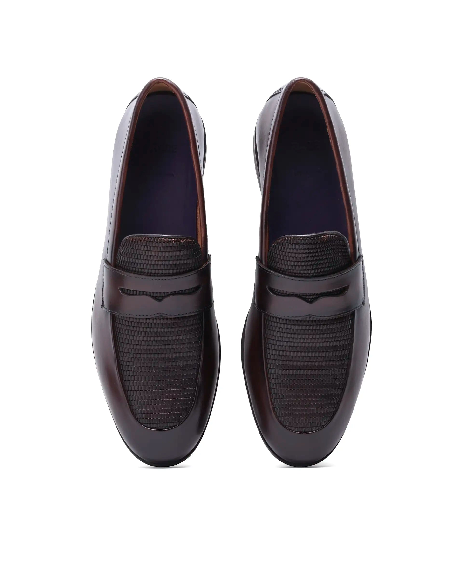 Rare Rabbit Men's Zeno Wood Leather Mocassin
