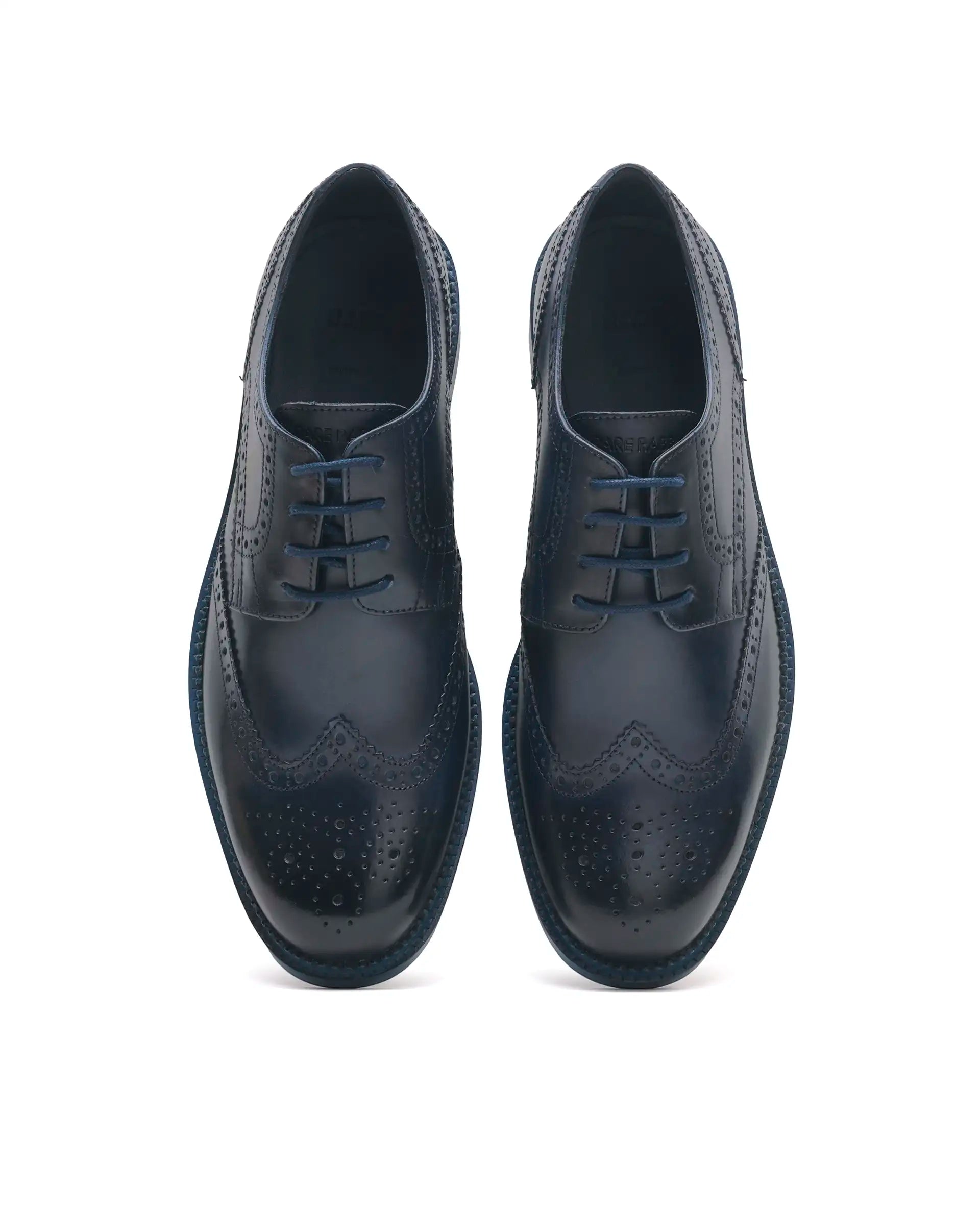 Rarez Men's Zeta Dark Teal Leather Formal